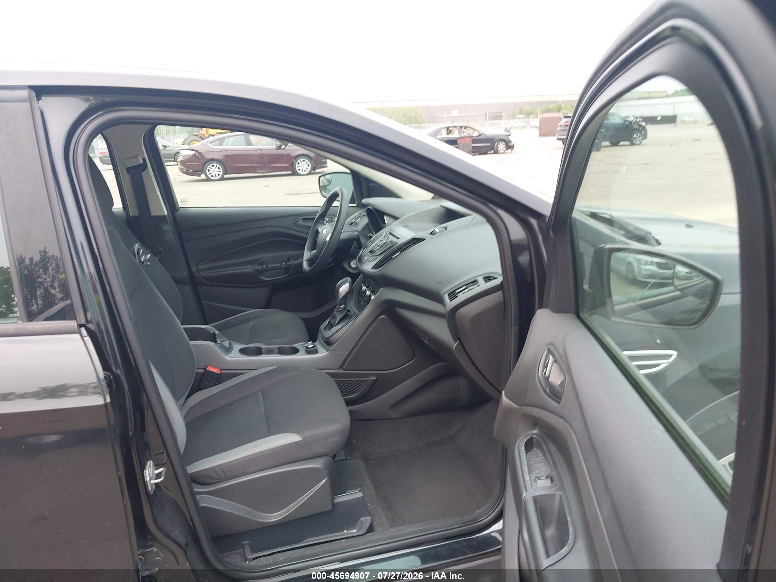 2015 Ford Escape S Black vin: 1FMCU0F7XFUA15947