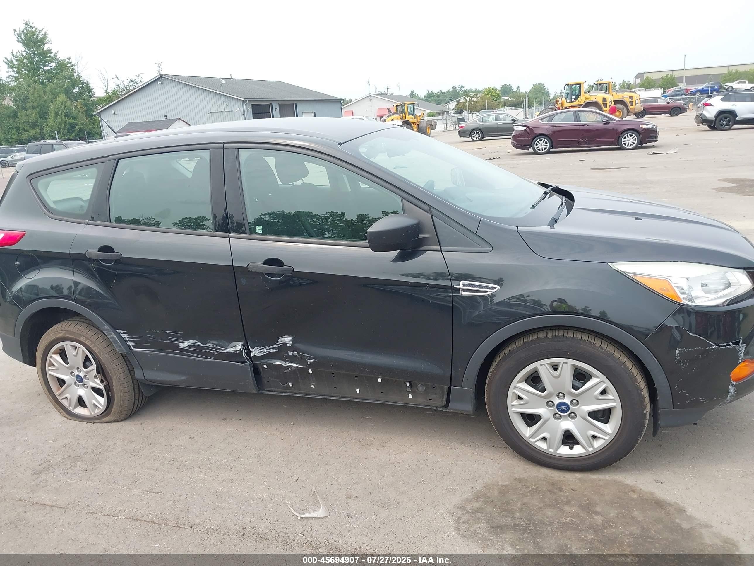 2015 Ford Escape S Black vin: 1FMCU0F7XFUA15947