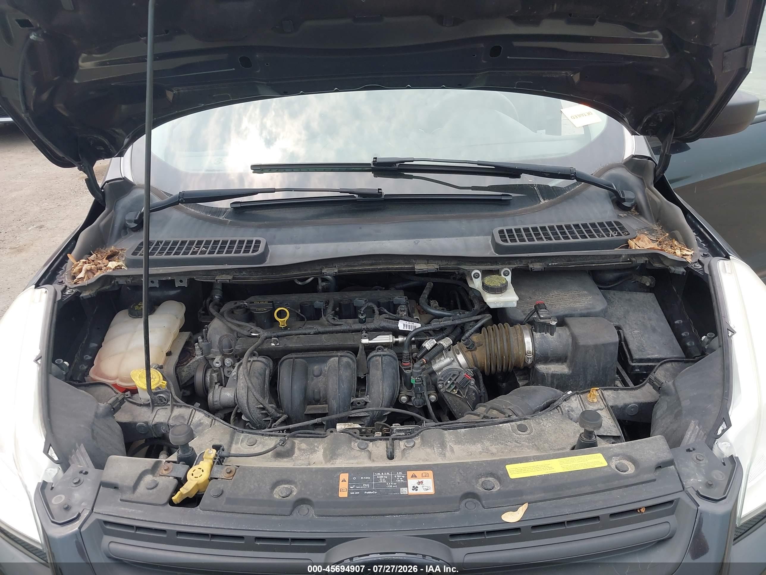 2015 Ford Escape S Black vin: 1FMCU0F7XFUA15947