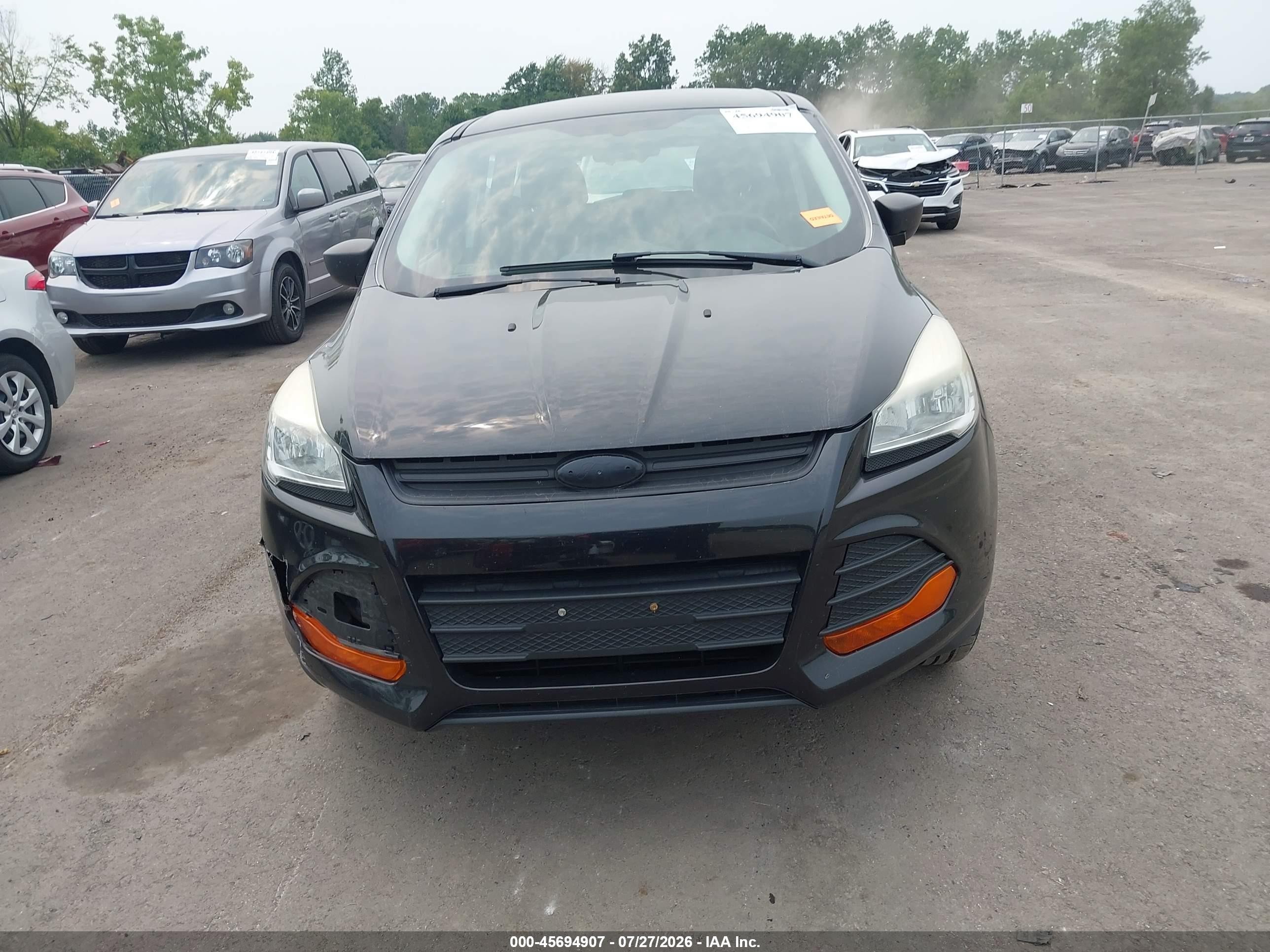 2015 Ford Escape S Black vin: 1FMCU0F7XFUA15947