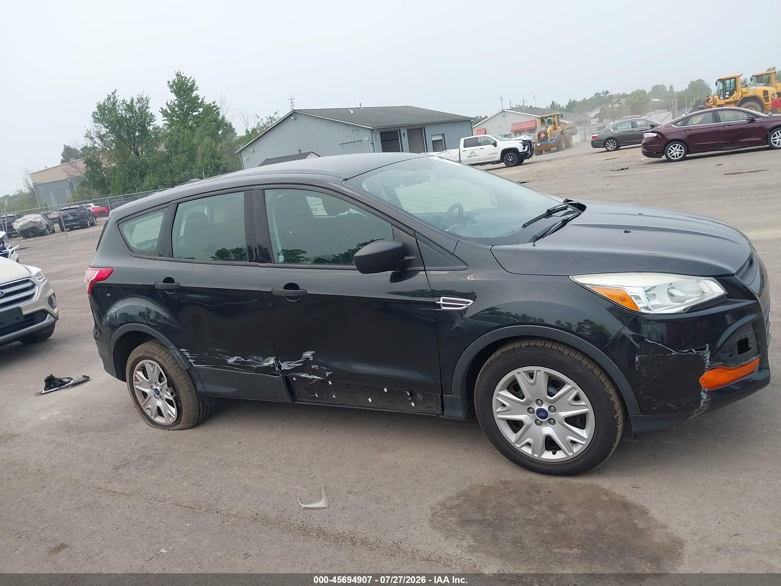 2015 Ford Escape S Black vin: 1FMCU0F7XFUA15947