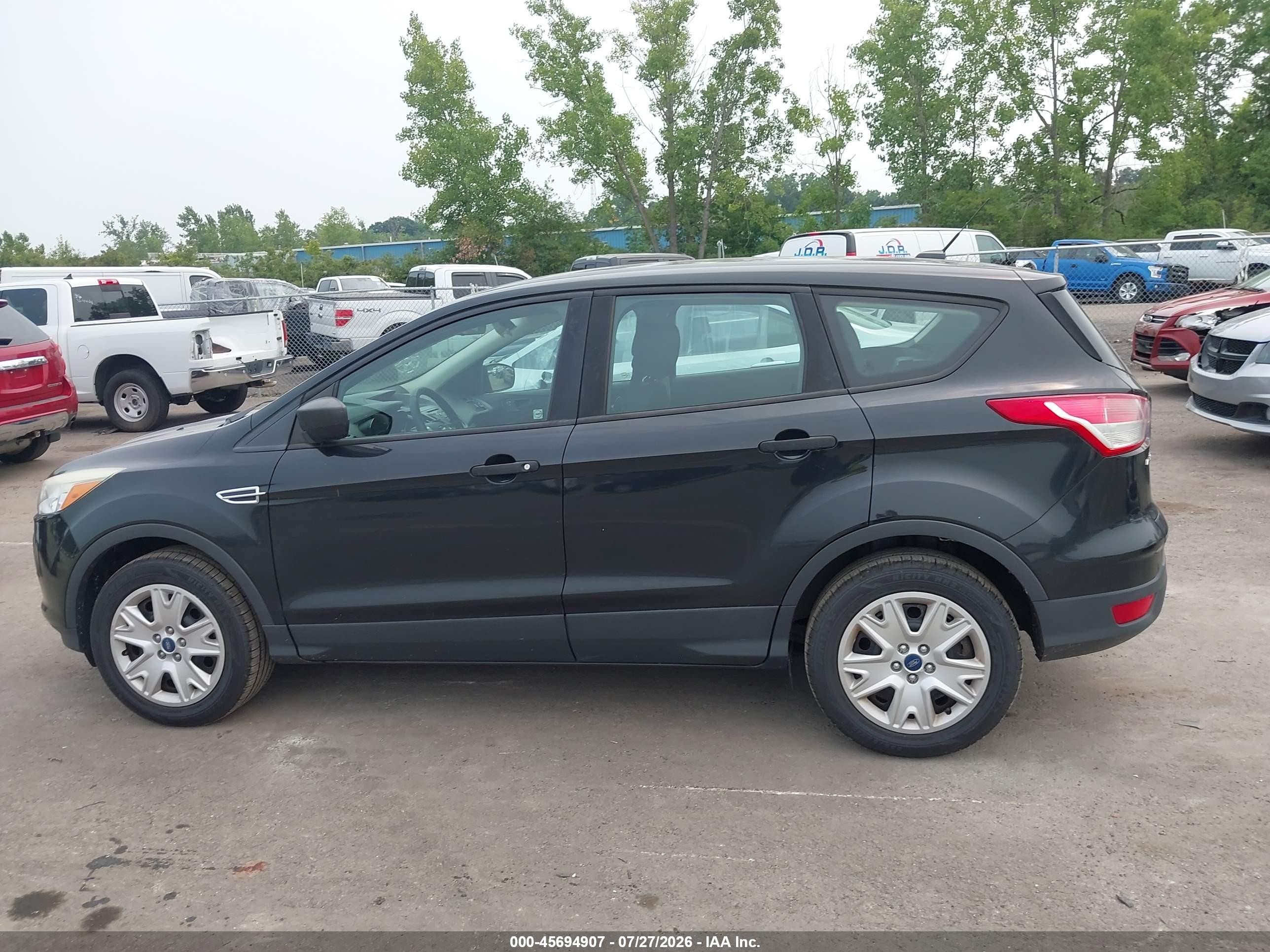 2015 Ford Escape S Black vin: 1FMCU0F7XFUA15947