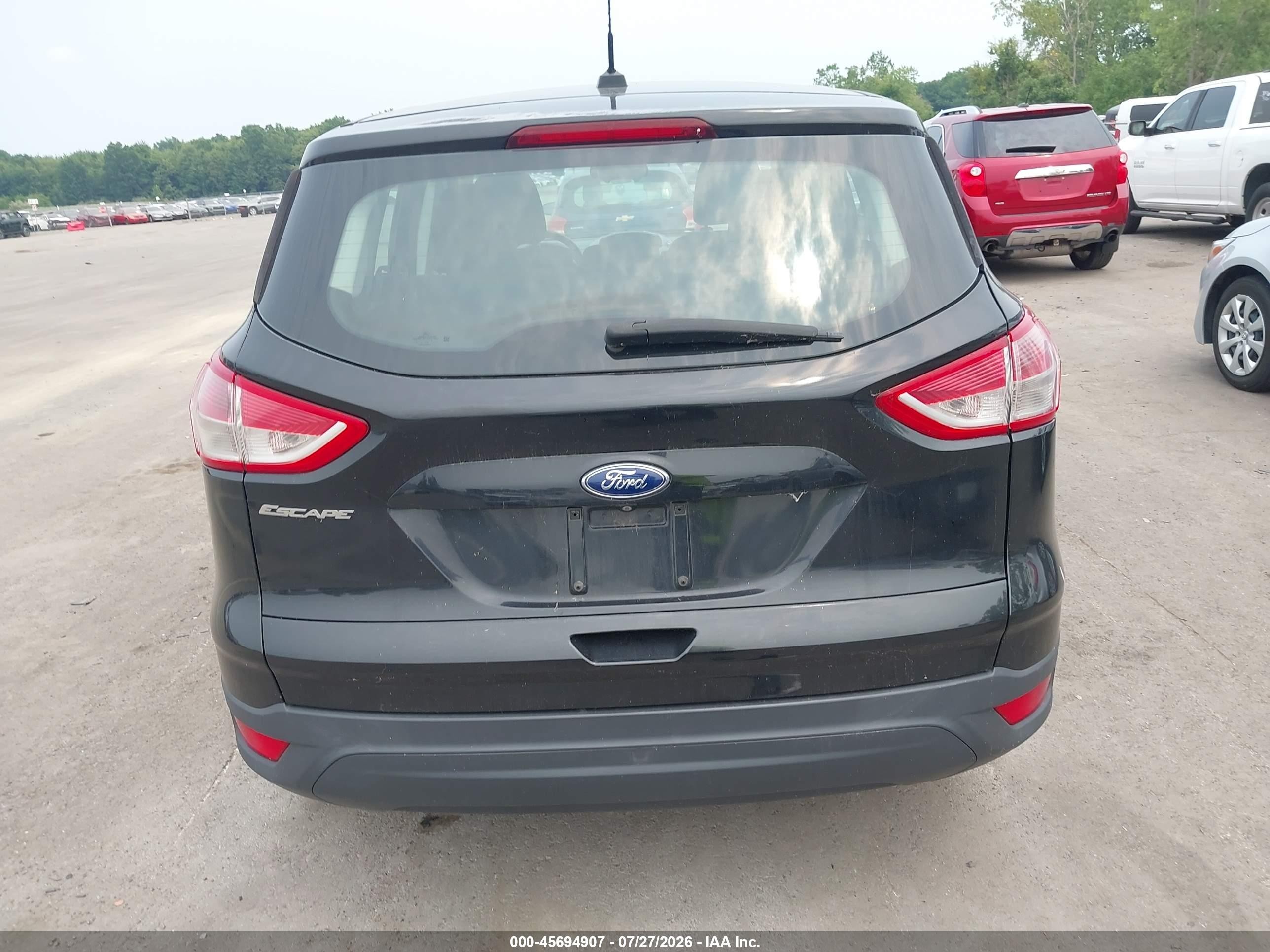 2015 Ford Escape S Black vin: 1FMCU0F7XFUA15947