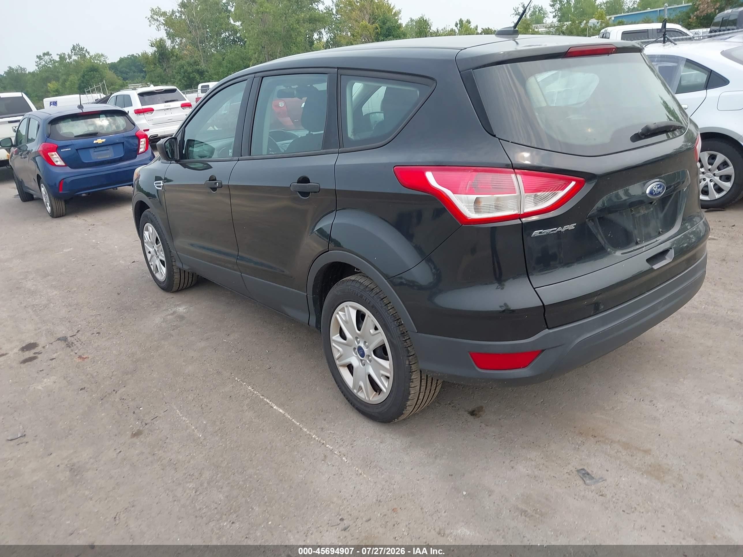 2015 Ford Escape S Black vin: 1FMCU0F7XFUA15947