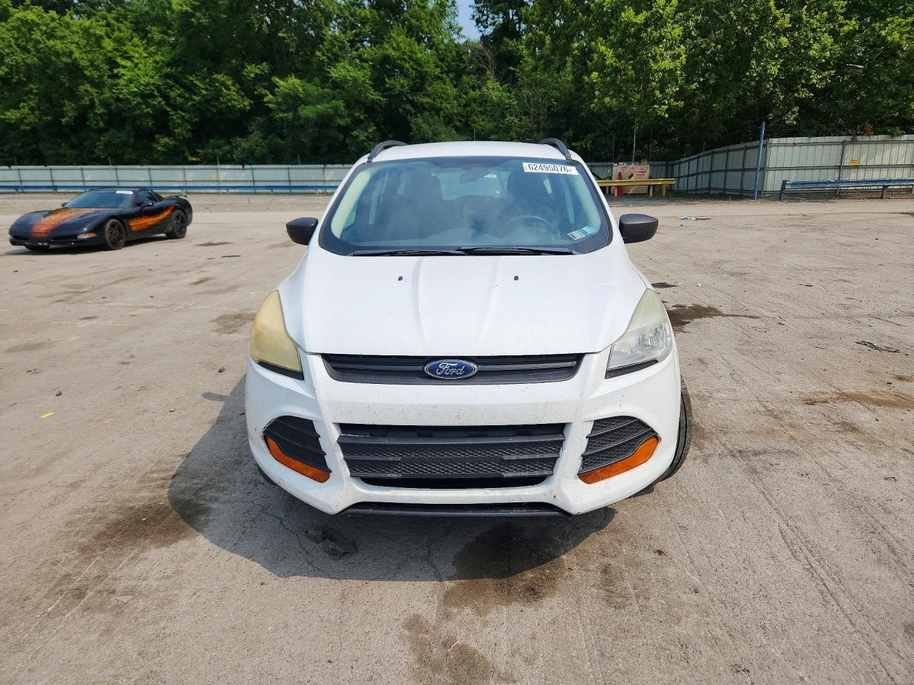 2015 Ford Escape S White vin: 1FMCU0F7XFUB47042