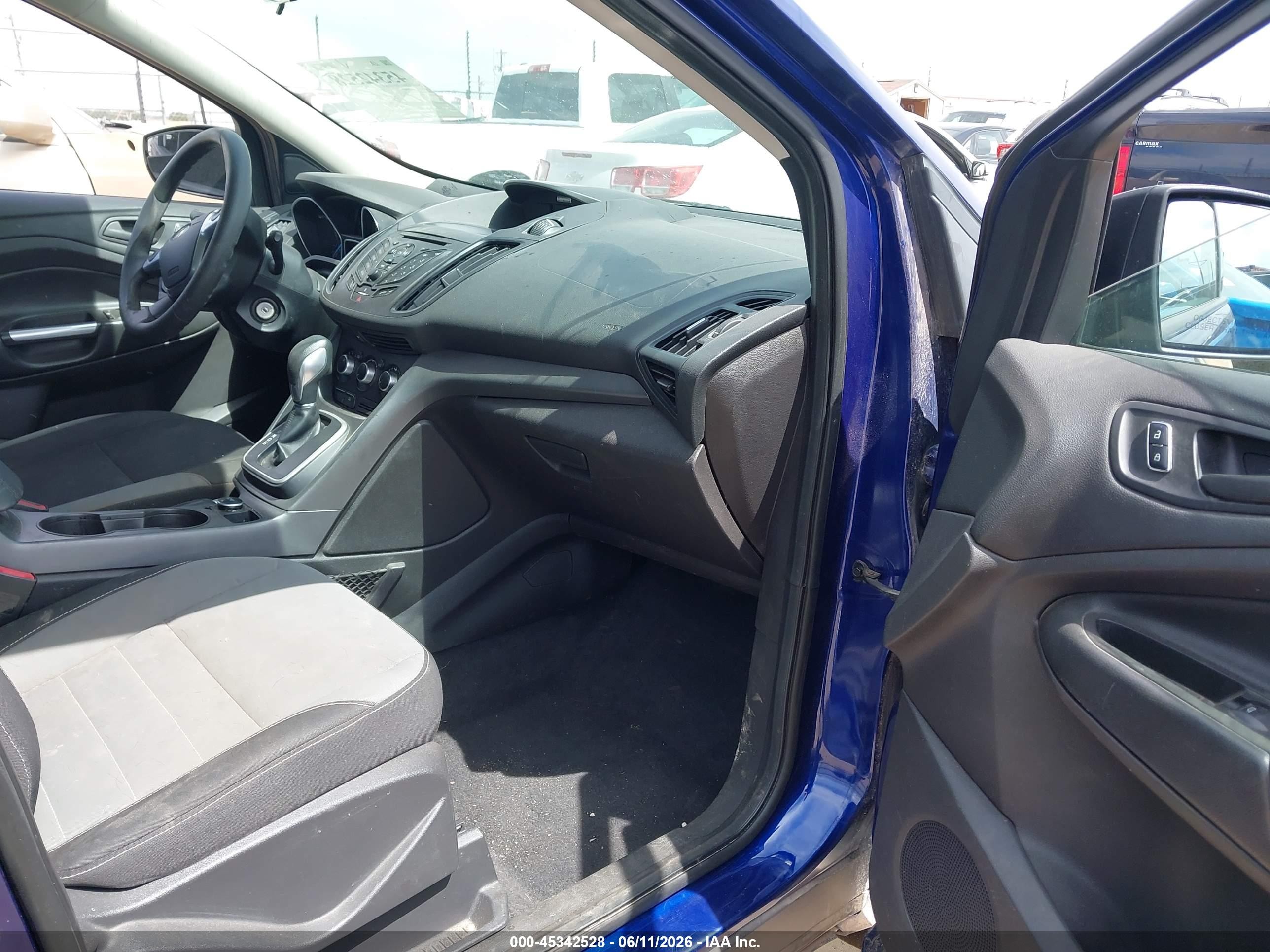 2015 Ford Escape S Blue vin: 1FMCU0F7XFUB77707