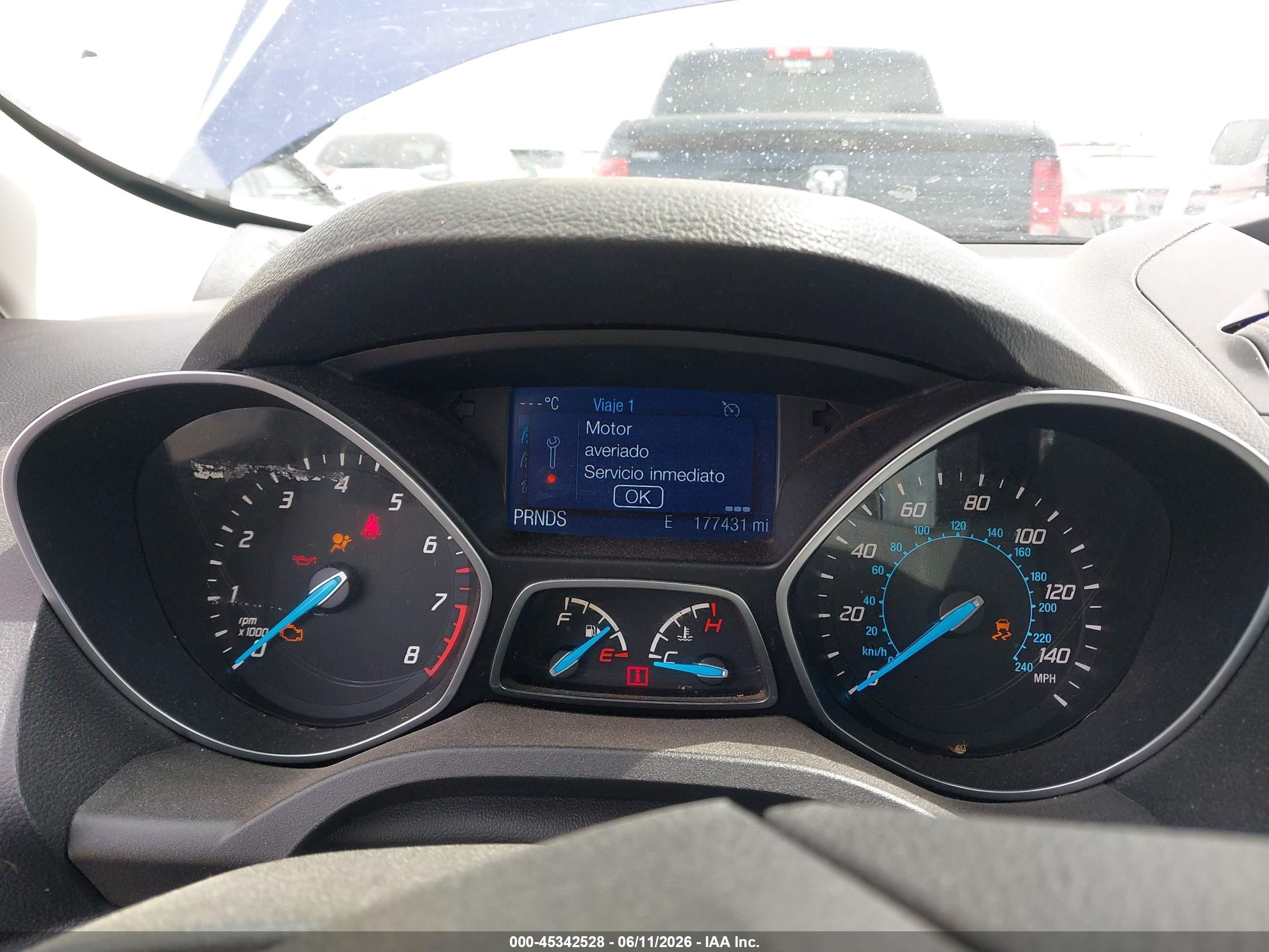 2015 Ford Escape S Blue vin: 1FMCU0F7XFUB77707