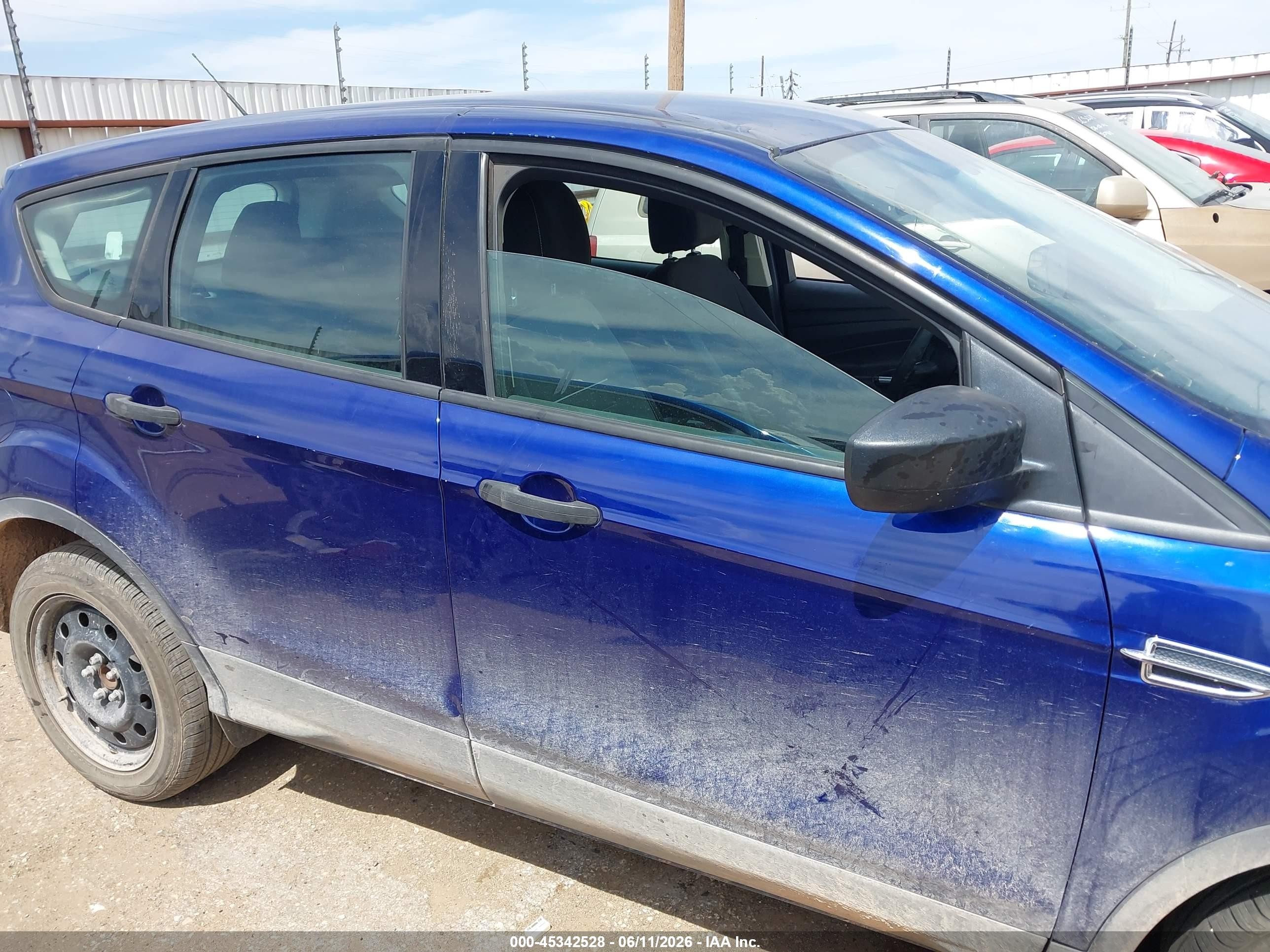 2015 Ford Escape S Blue vin: 1FMCU0F7XFUB77707