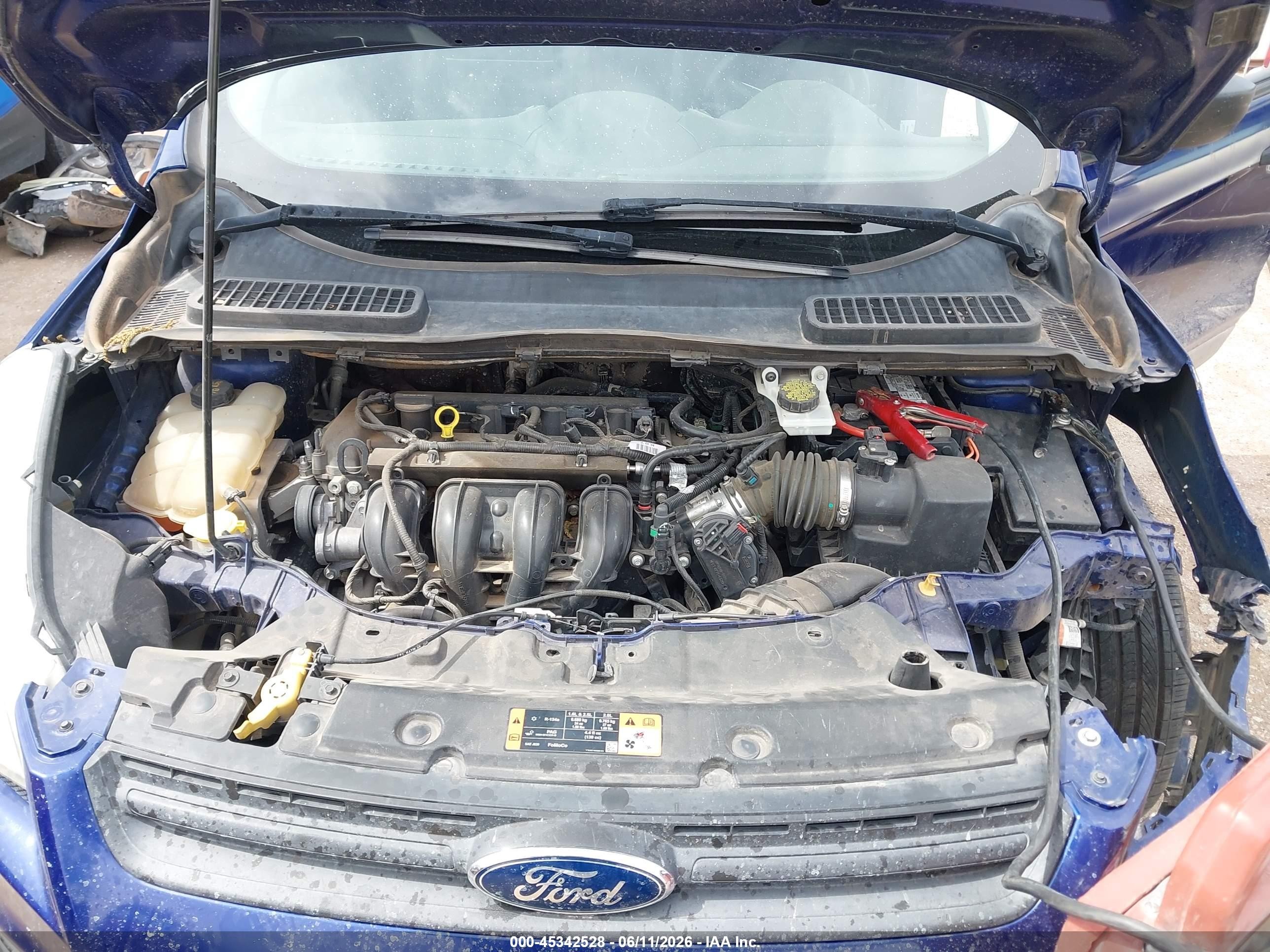 2015 Ford Escape S Blue vin: 1FMCU0F7XFUB77707