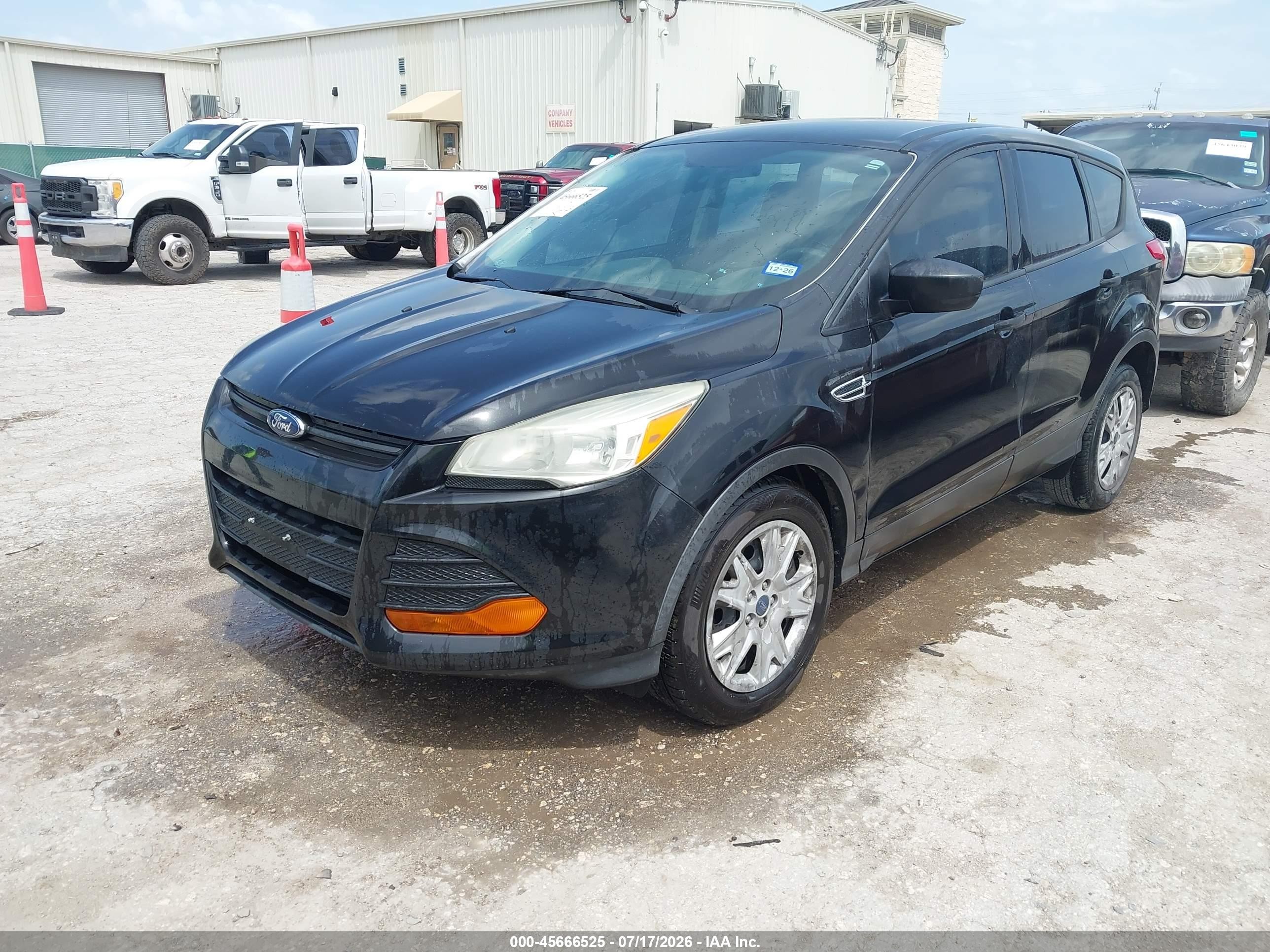 2015 Ford Escape S Black vin: 1FMCU0F7XFUC61607
