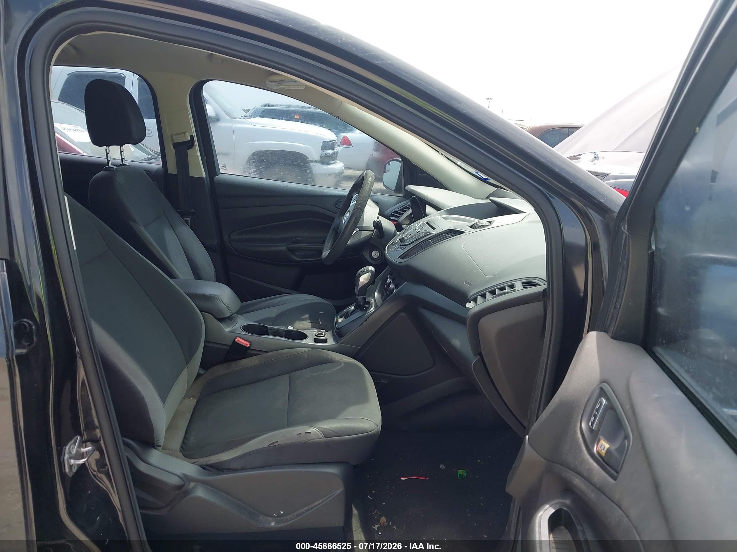 2015 Ford Escape S Black vin: 1FMCU0F7XFUC61607