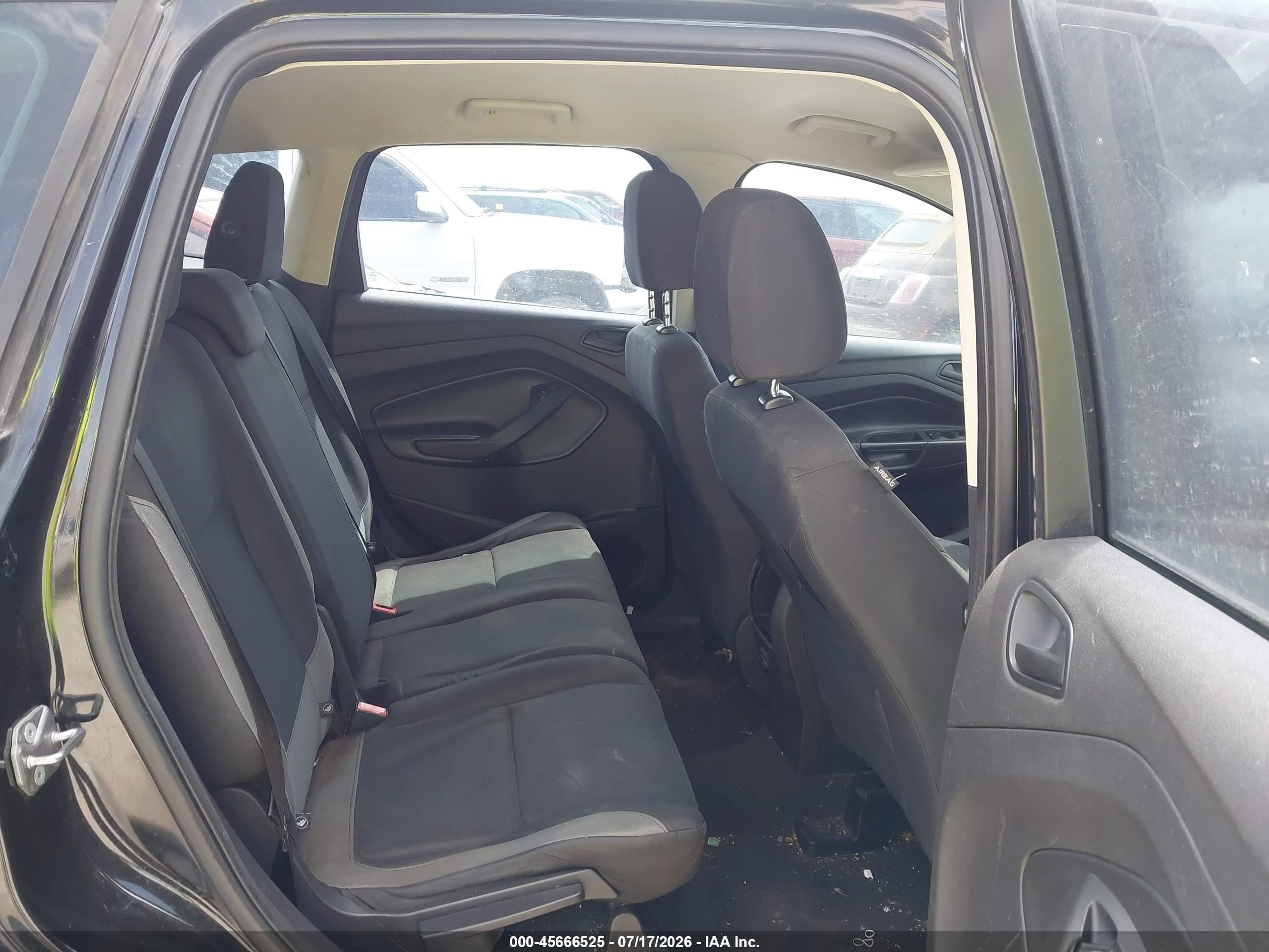 2015 Ford Escape S Black vin: 1FMCU0F7XFUC61607