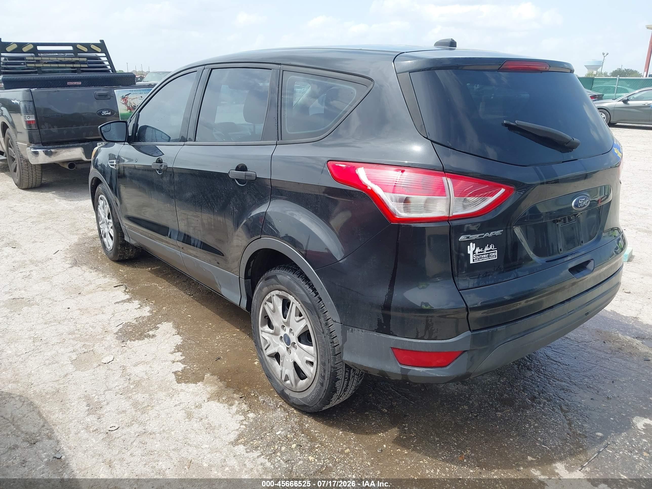 2015 Ford Escape S Black vin: 1FMCU0F7XFUC61607
