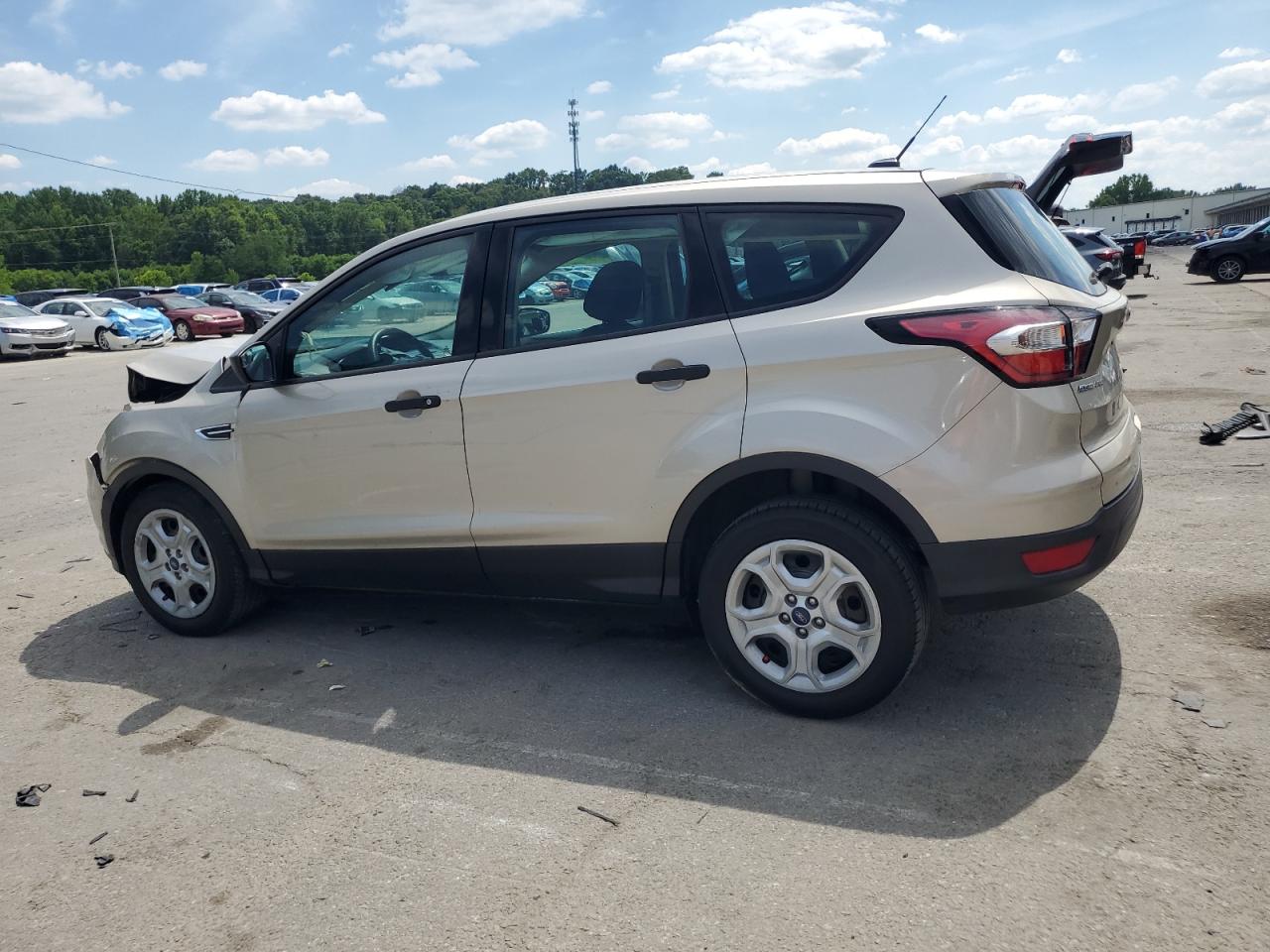 2017 Ford Escape S Beige vin: 1FMCU0F7XHUB75829
