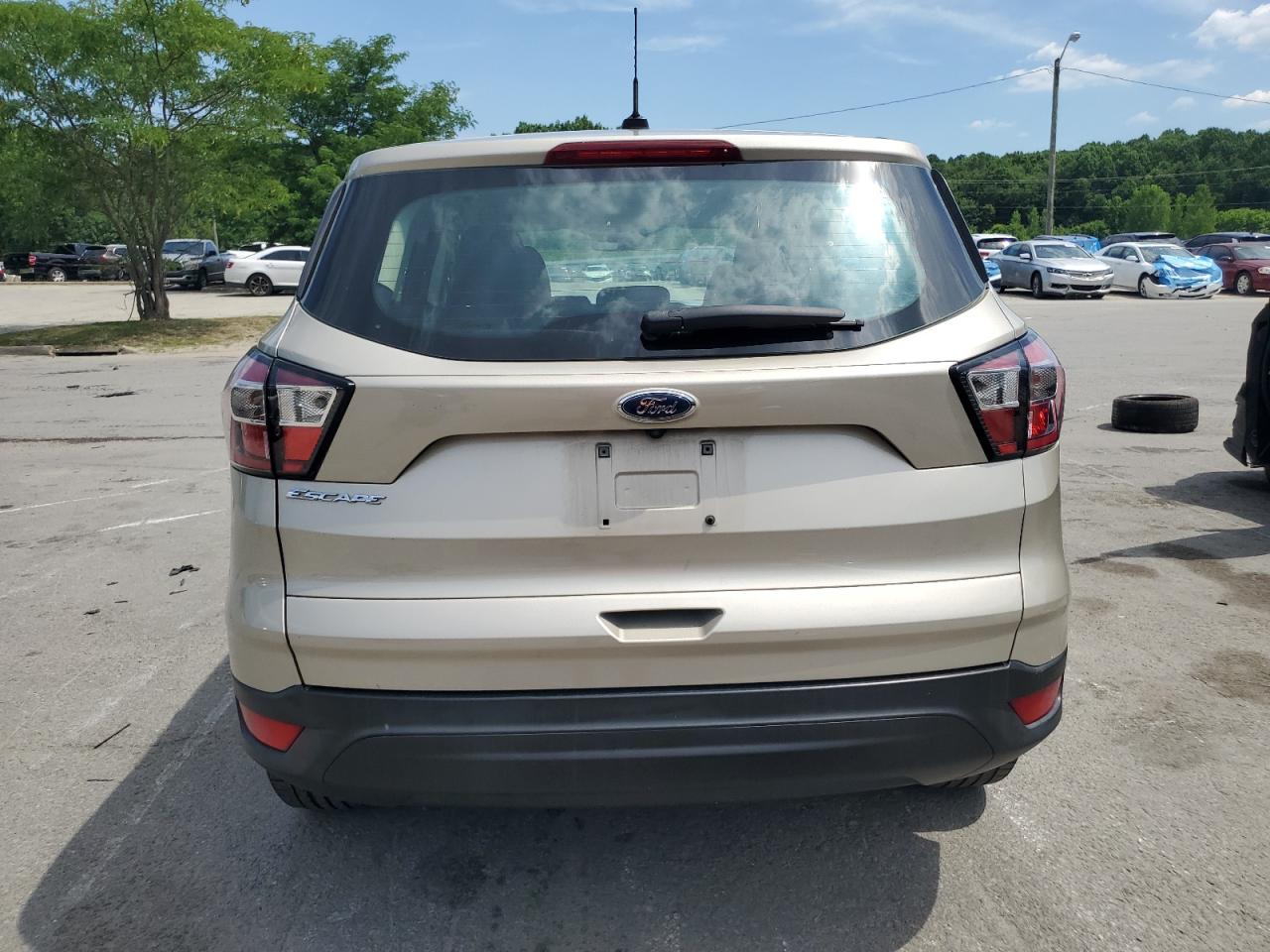 2017 Ford Escape S Beige vin: 1FMCU0F7XHUB75829