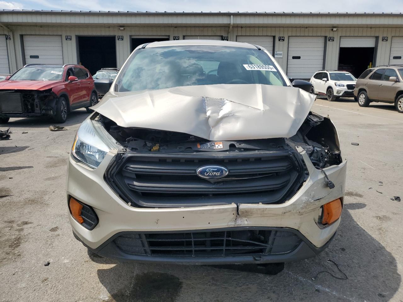 2017 Ford Escape S Beige vin: 1FMCU0F7XHUB75829