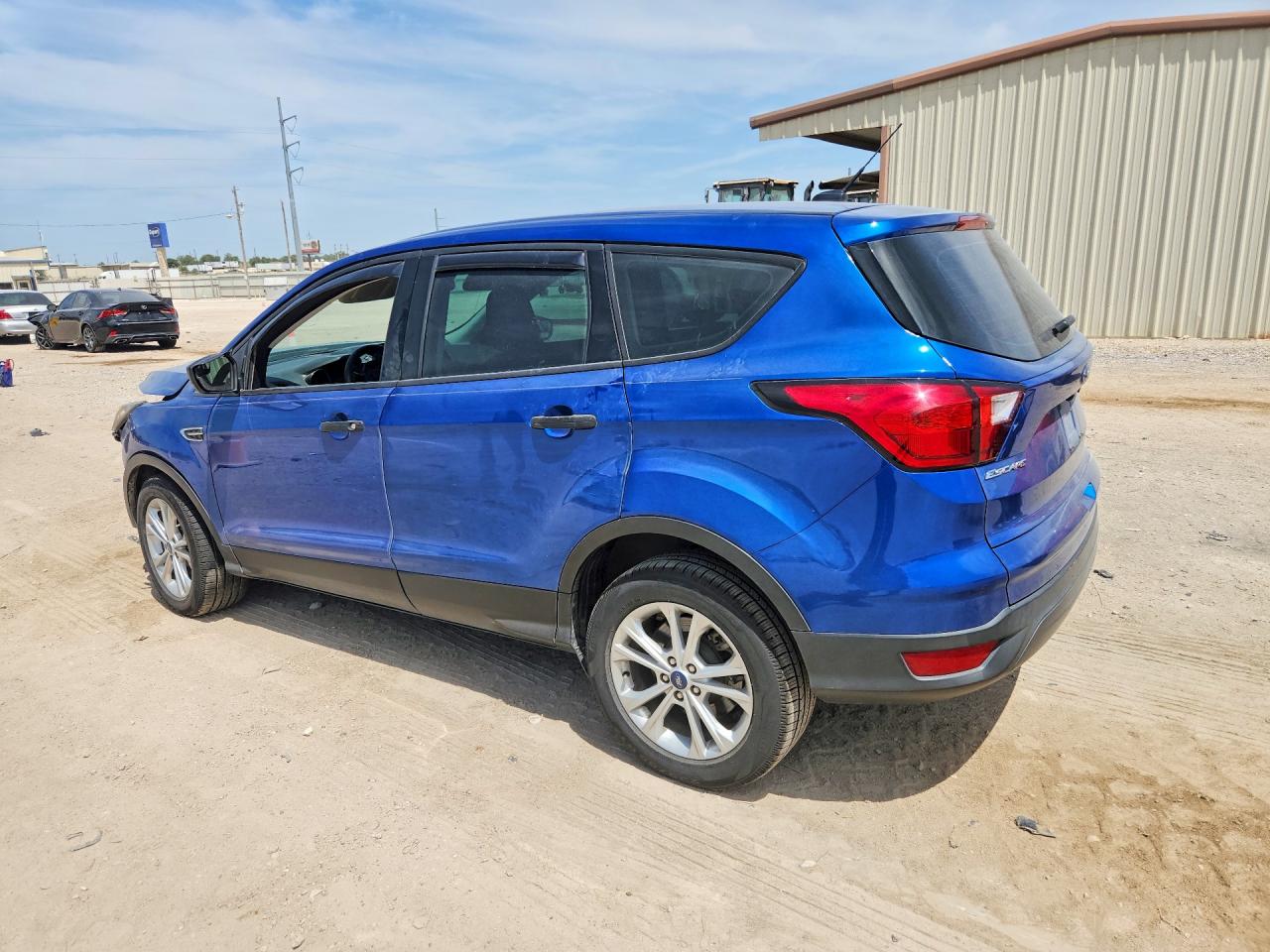 2019 Ford Escape S Blue vin: 1FMCU0F7XKUB26802