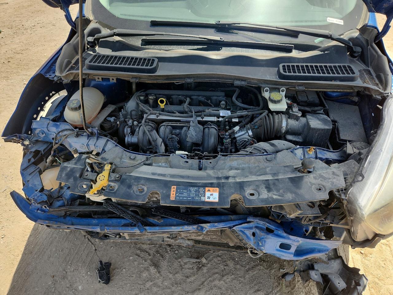 2019 Ford Escape S Blue vin: 1FMCU0F7XKUB26802