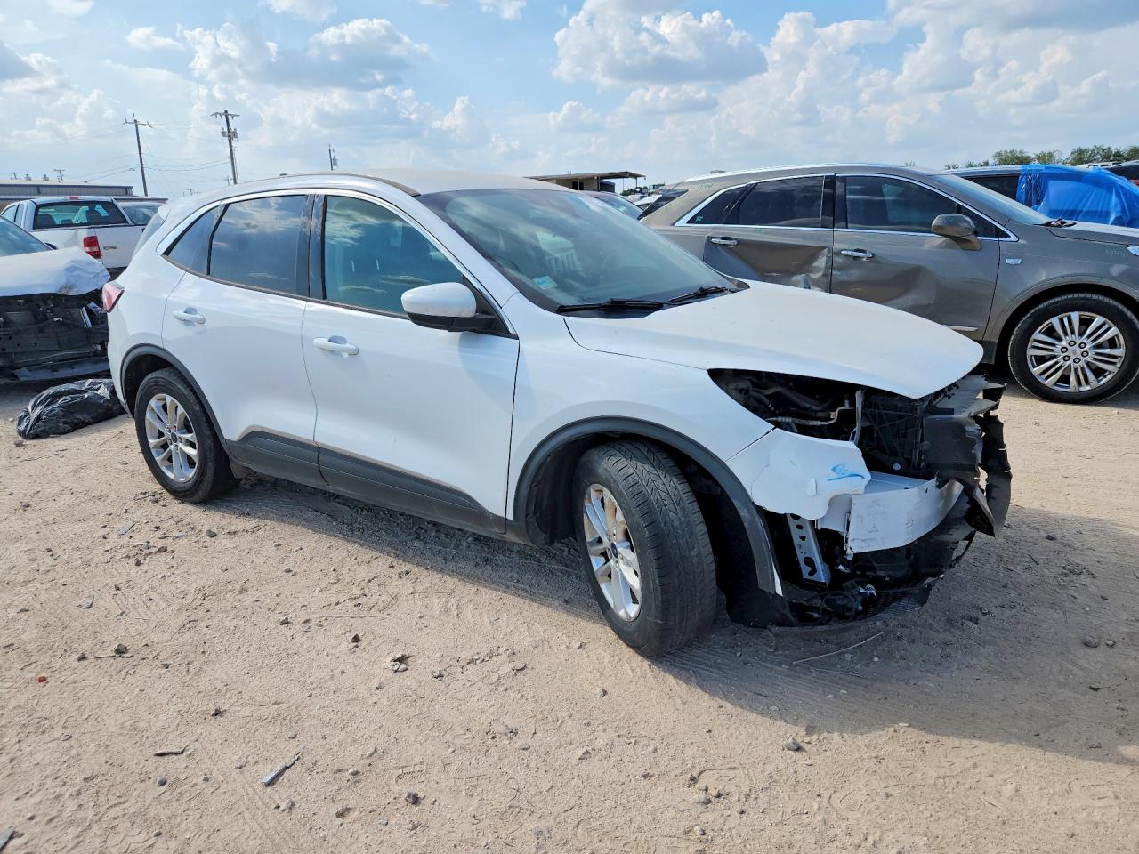 2020 Ford Escape Se White vin: 1FMCU0G62LUA12705