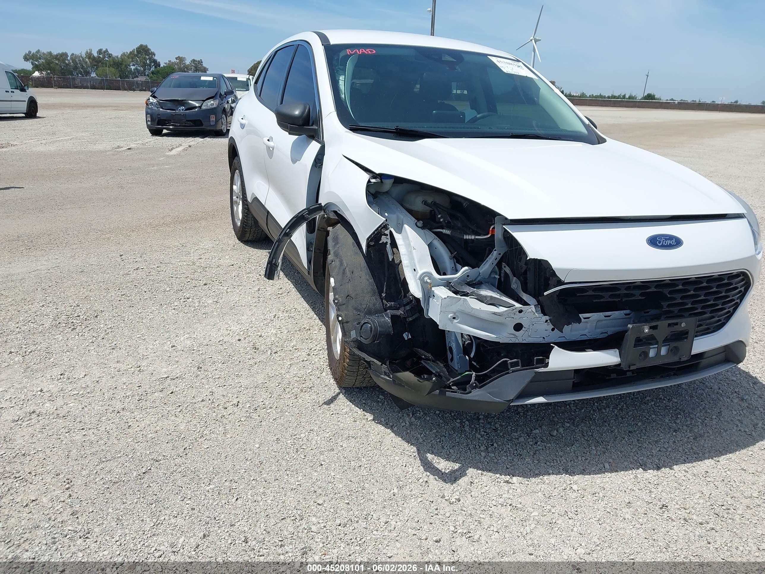 2022 Ford Escape Se White vin: 1FMCU0G63NUB48831