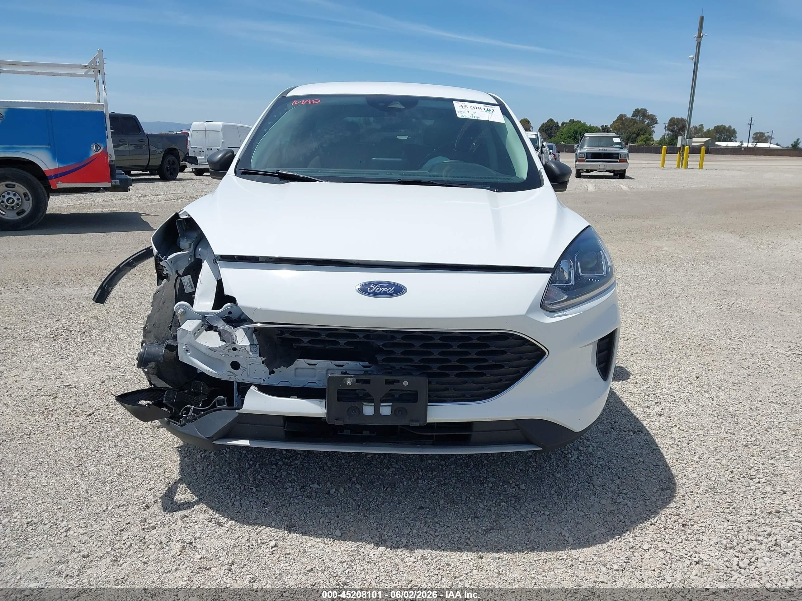 2022 Ford Escape Se White vin: 1FMCU0G63NUB48831