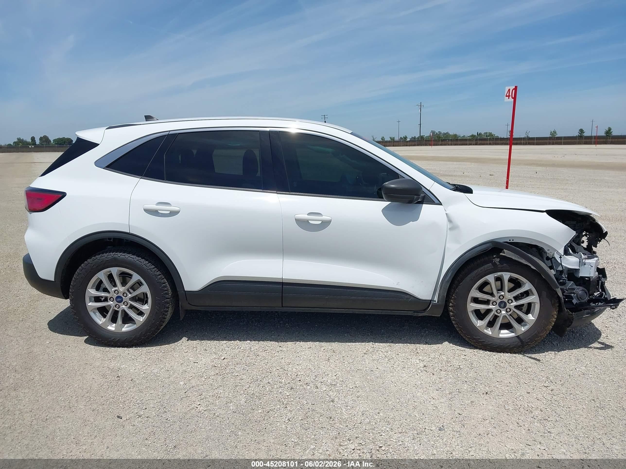 2022 Ford Escape Se White vin: 1FMCU0G63NUB48831