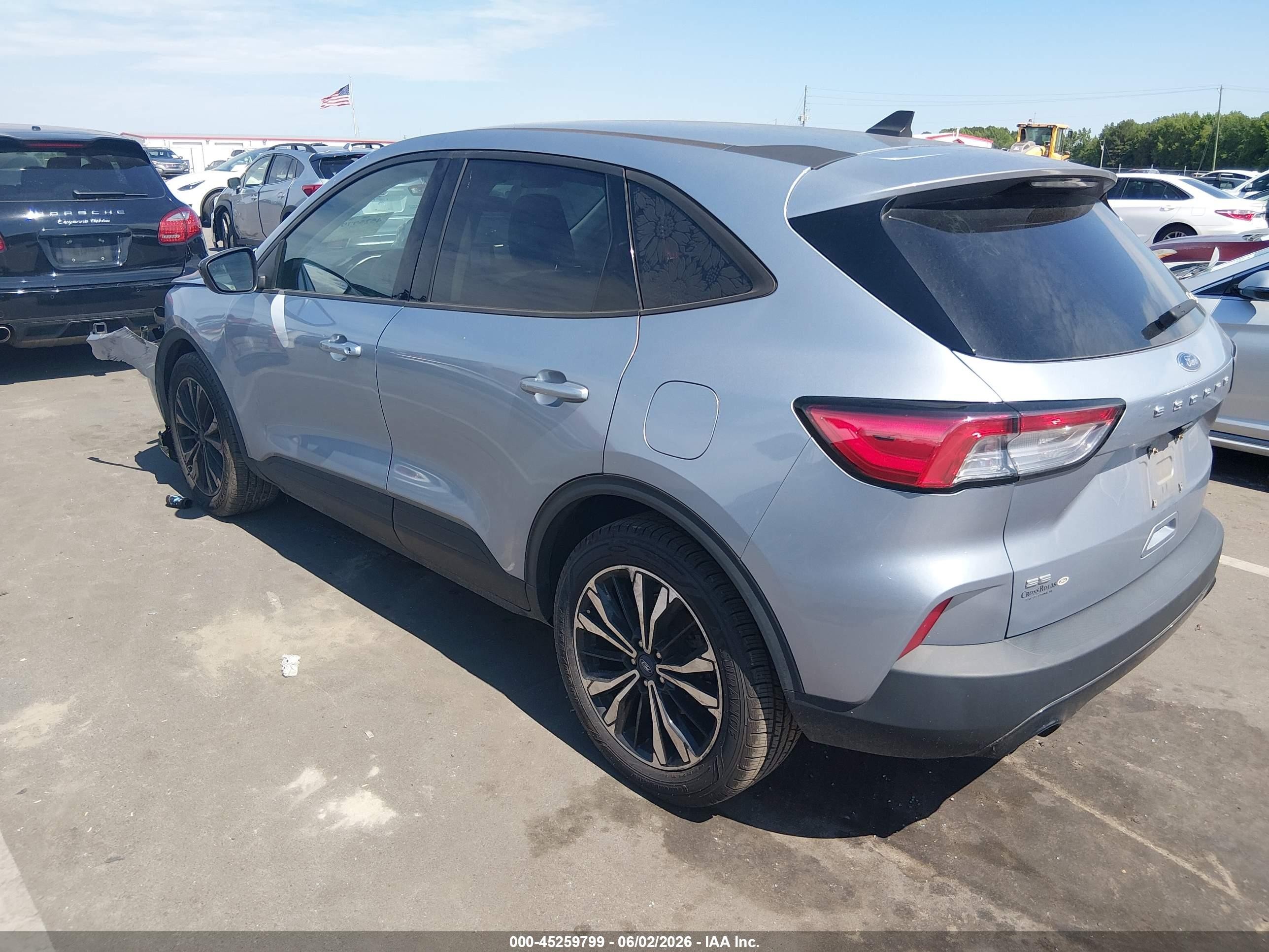 2022 Ford Escape Se Blue vin: 1FMCU0G65NUB52735