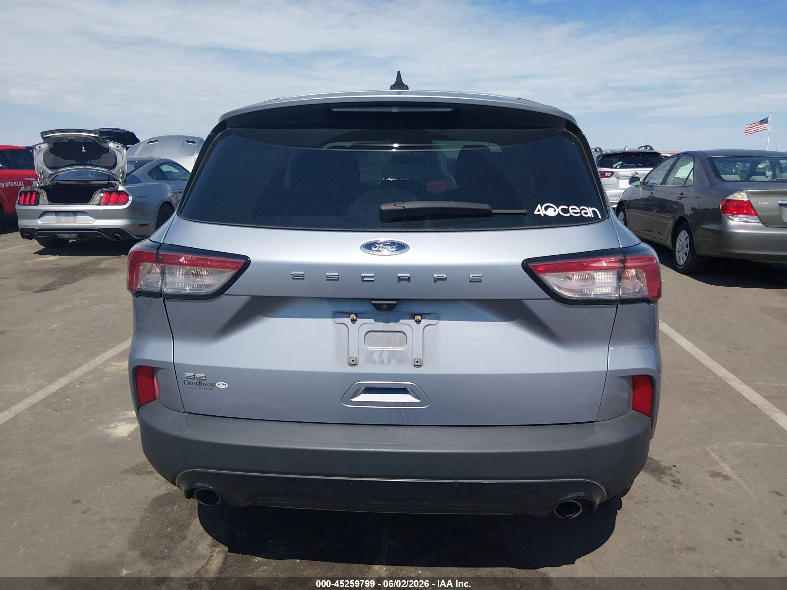 2022 Ford Escape Se Blue vin: 1FMCU0G65NUB52735