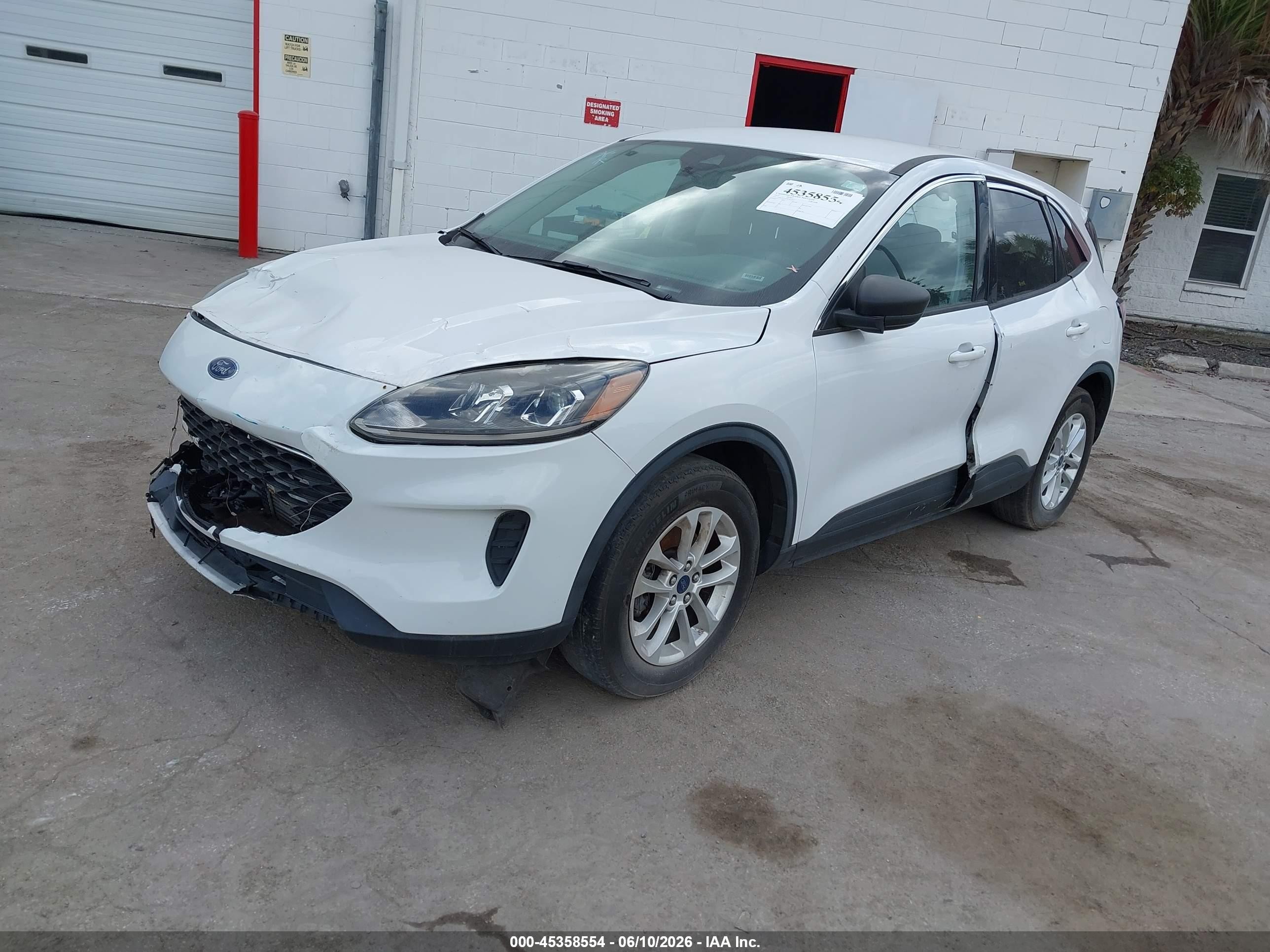 2022 Ford Escape Se White vin: 1FMCU0G67NUA25873