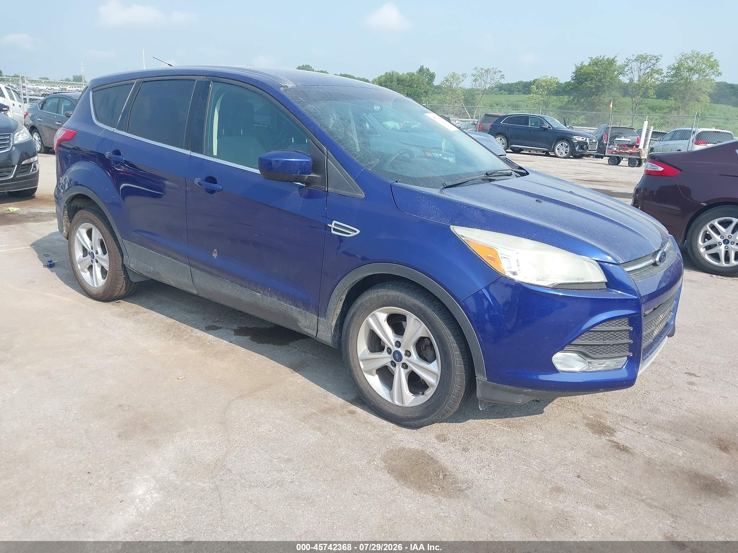 2015 Ford Escape Se Blue vin: 1FMCU0G70FUA28172