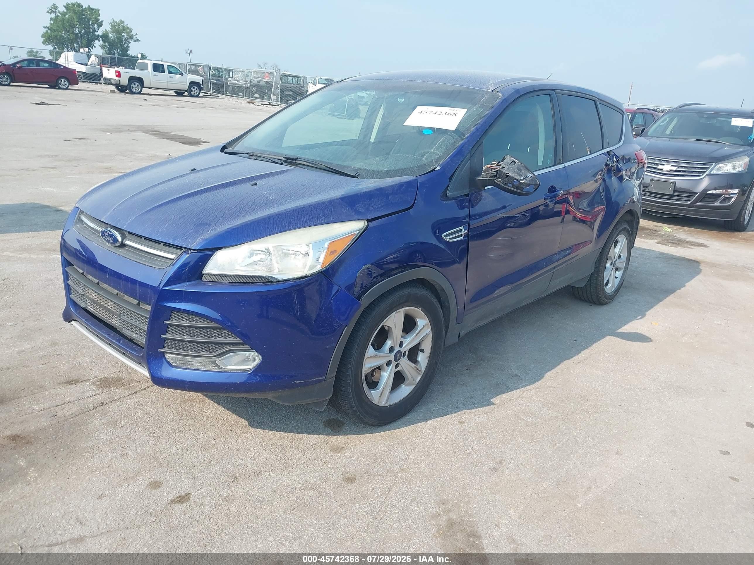 2015 Ford Escape Se Blue vin: 1FMCU0G70FUA28172