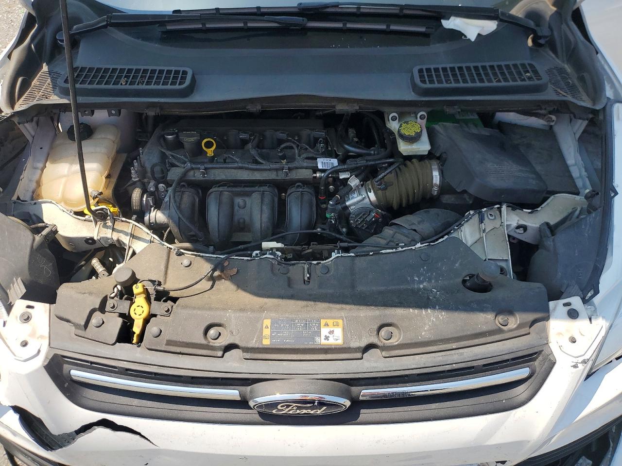 2015 Ford Escape Se White vin: 1FMCU0G70FUA87464
