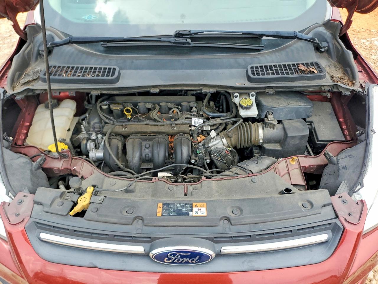 2015 Ford Escape Se Red vin: 1FMCU0G70FUC60285