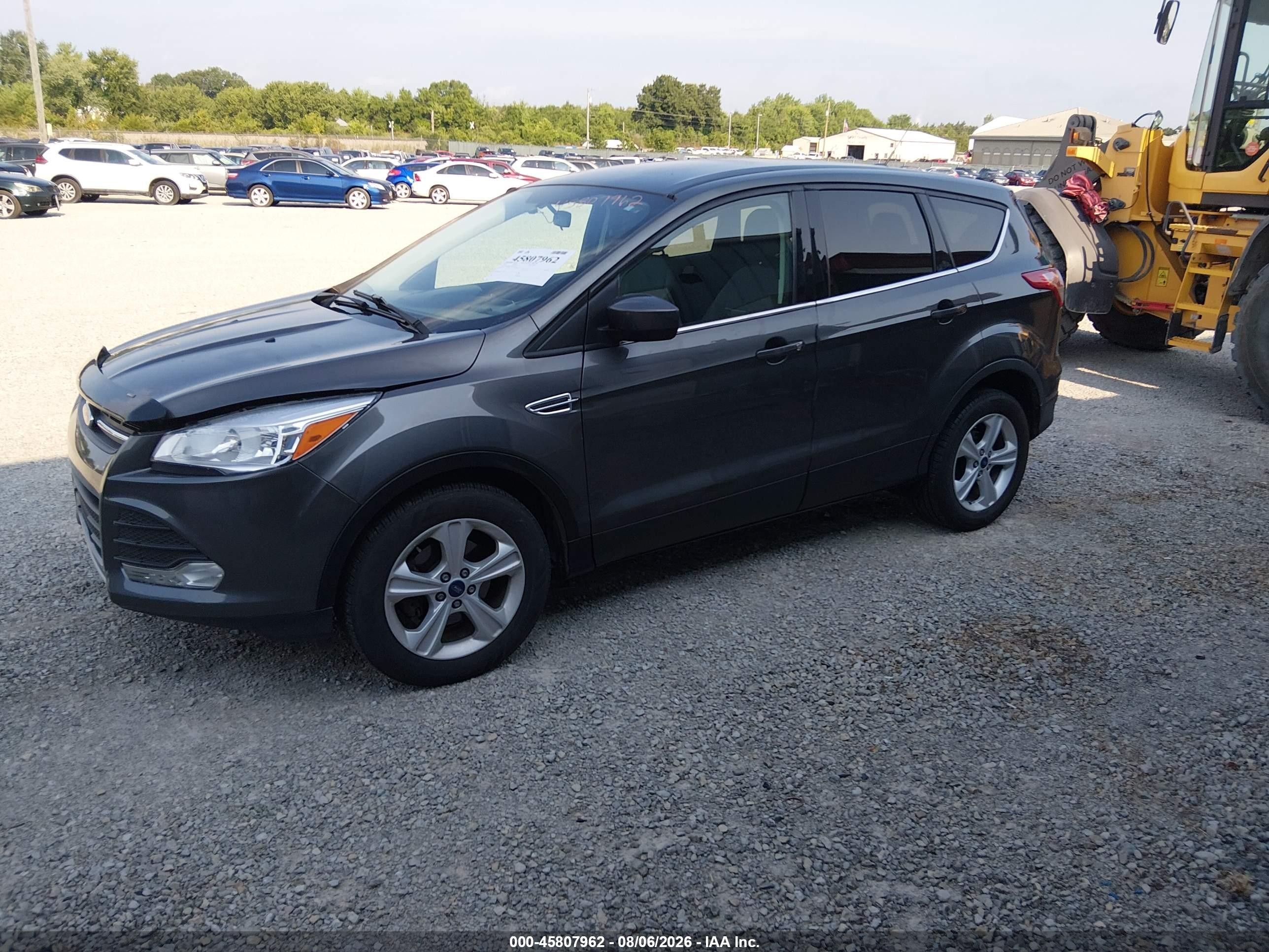 2015 Ford Escape Se Gray vin: 1FMCU0G71FUA50231