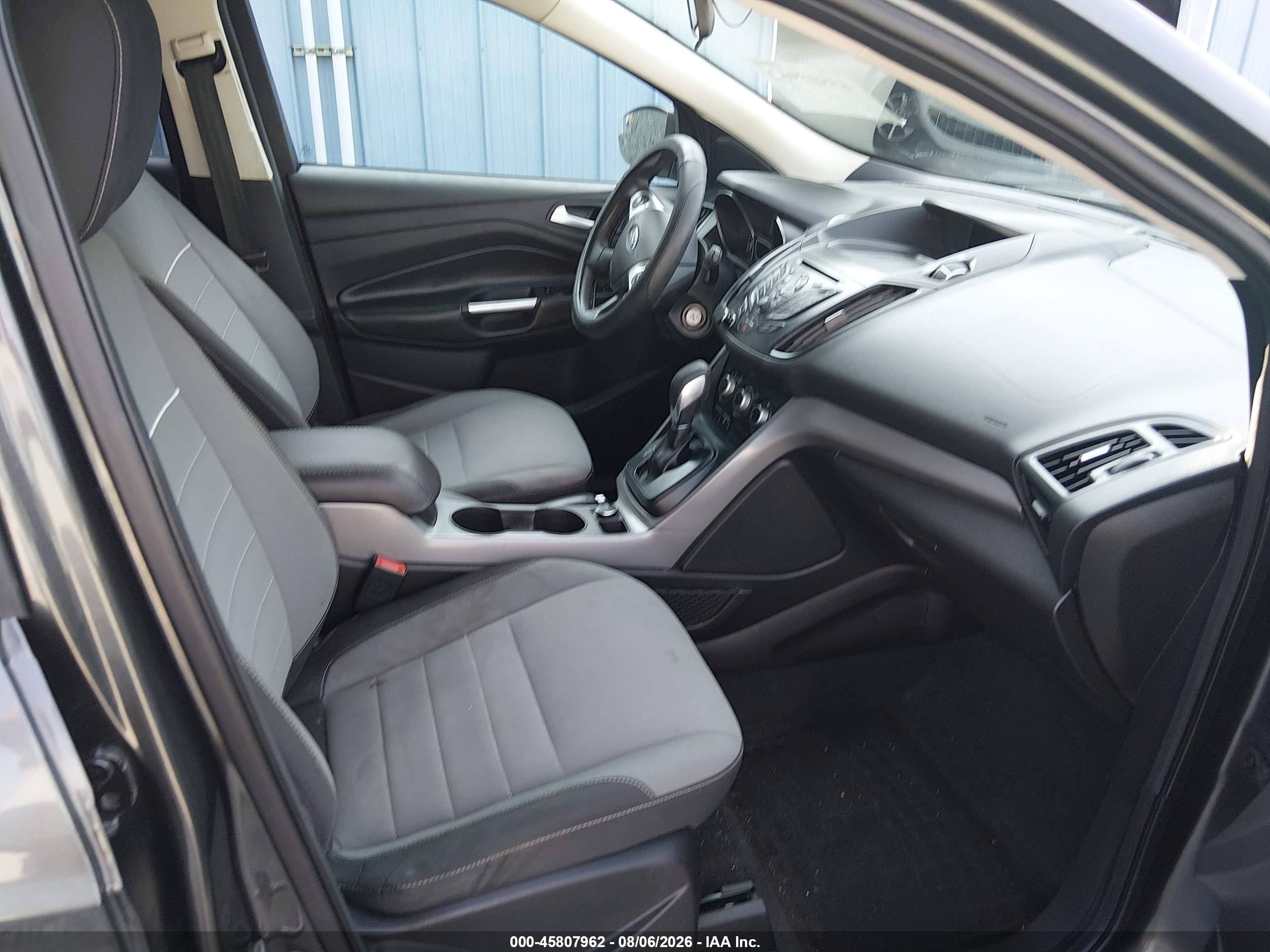 2015 Ford Escape Se Gray vin: 1FMCU0G71FUA50231