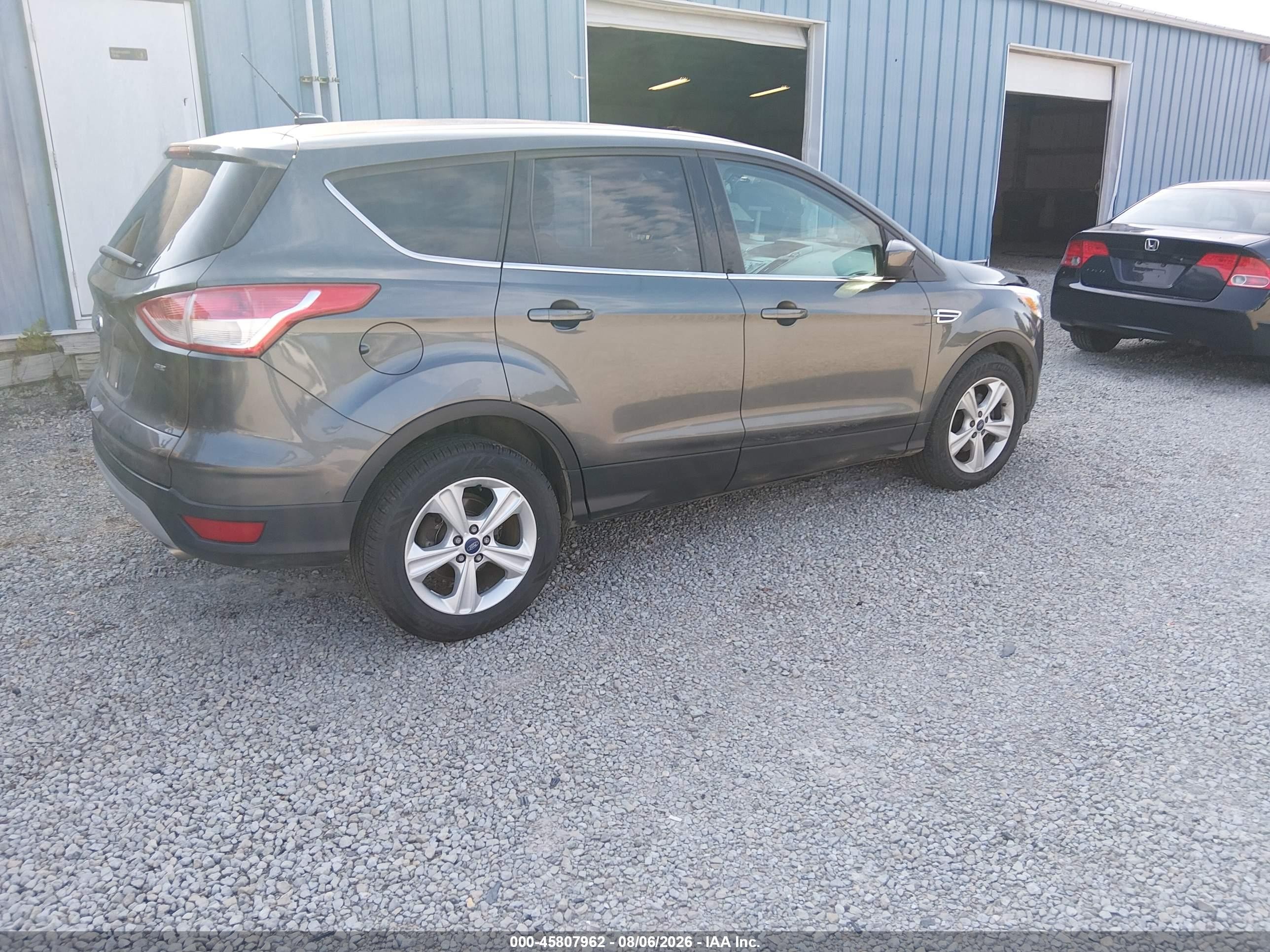 2015 Ford Escape Se Gray vin: 1FMCU0G71FUA50231