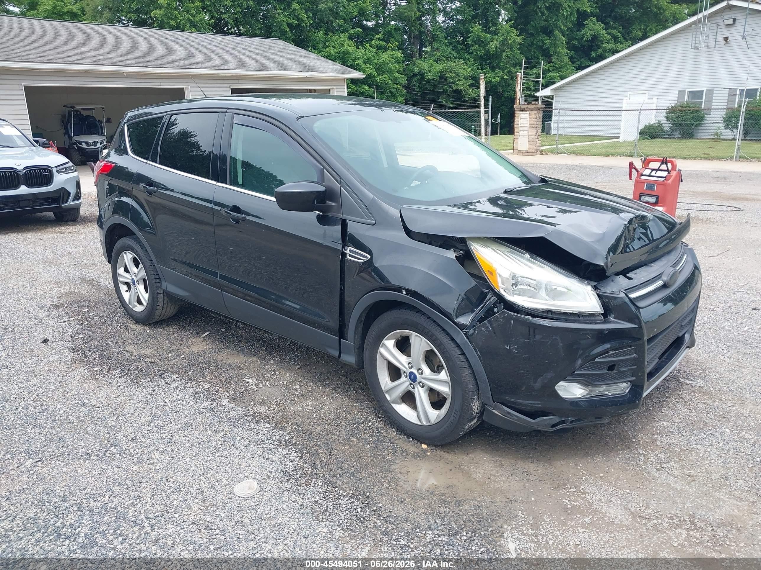 2015 Ford Escape Se Black vin: 1FMCU0G71FUB37885