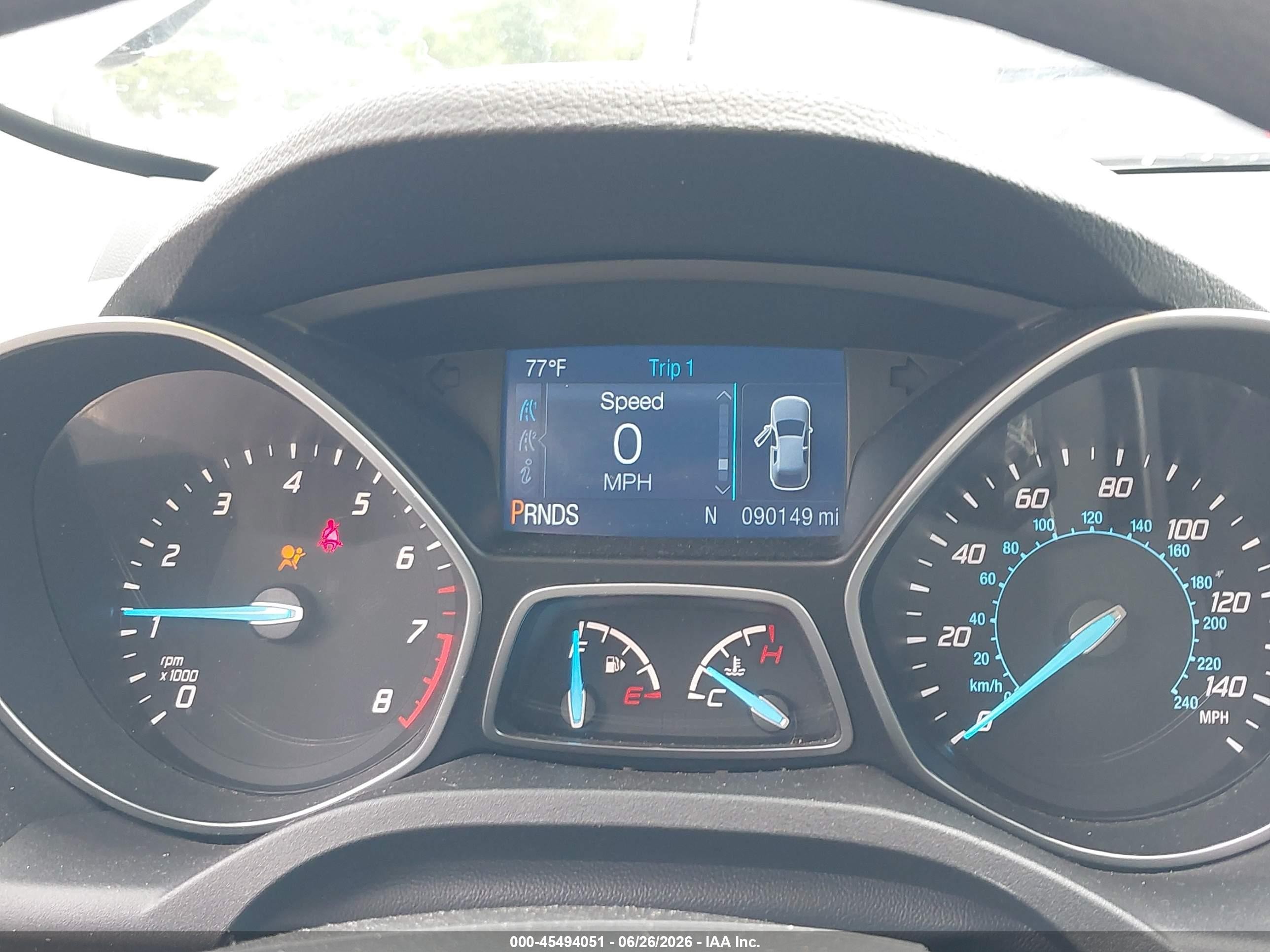 2015 Ford Escape Se Black vin: 1FMCU0G71FUB37885