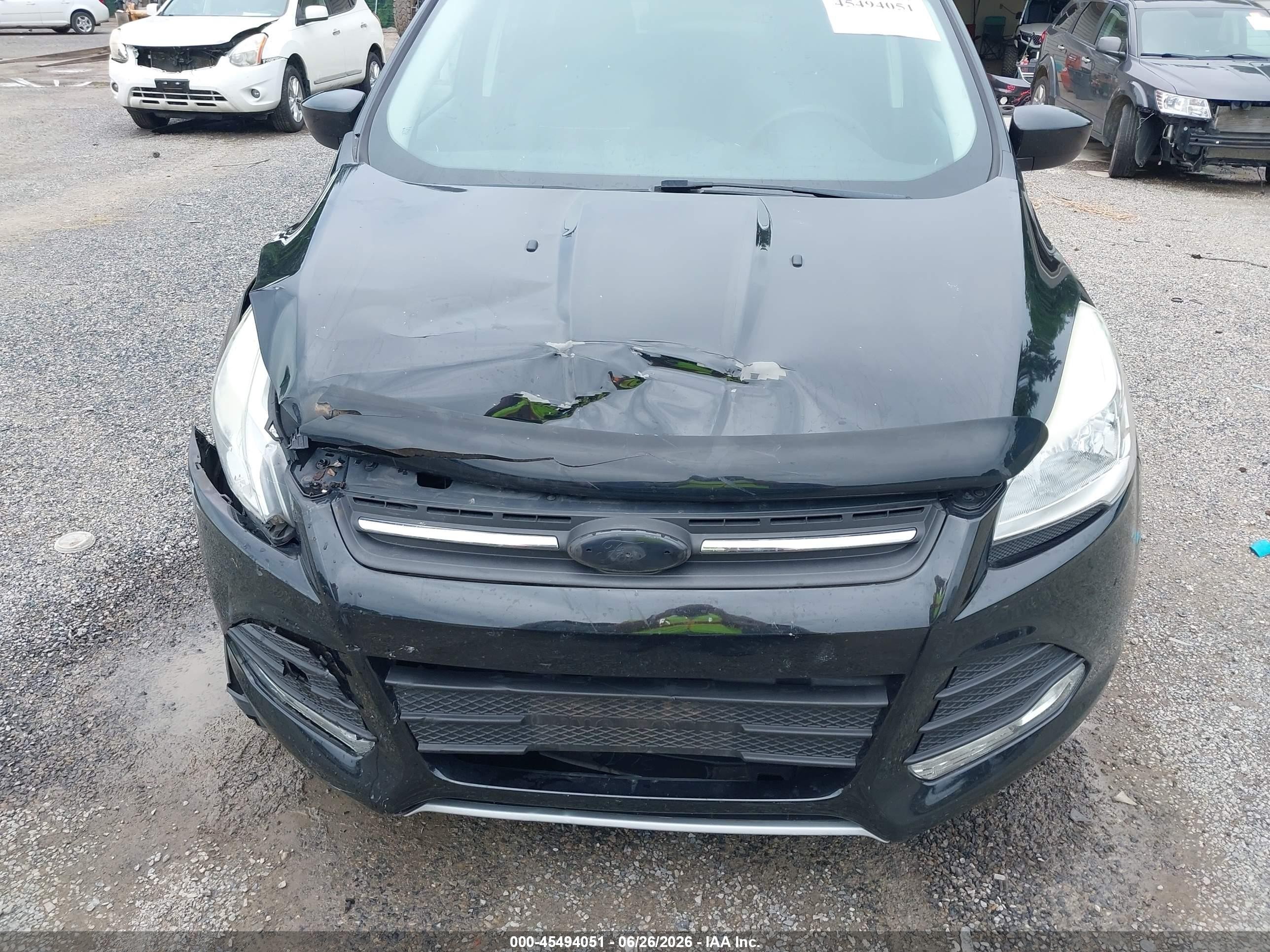 2015 Ford Escape Se Black vin: 1FMCU0G71FUB37885