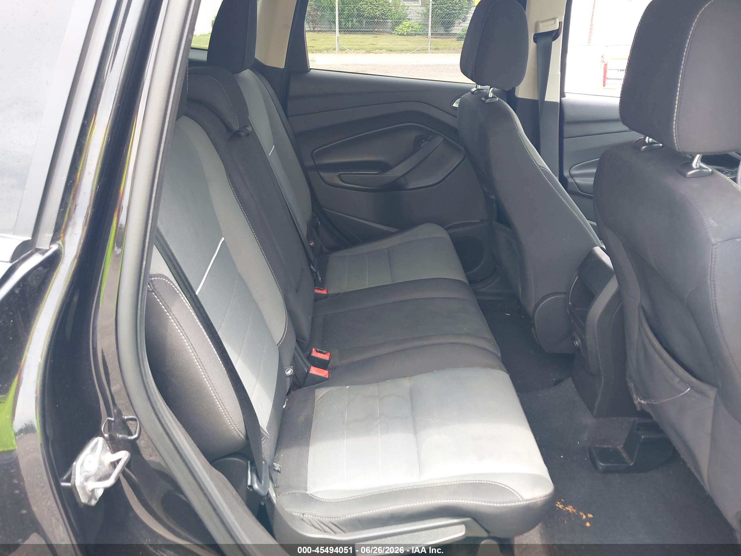 2015 Ford Escape Se Black vin: 1FMCU0G71FUB37885