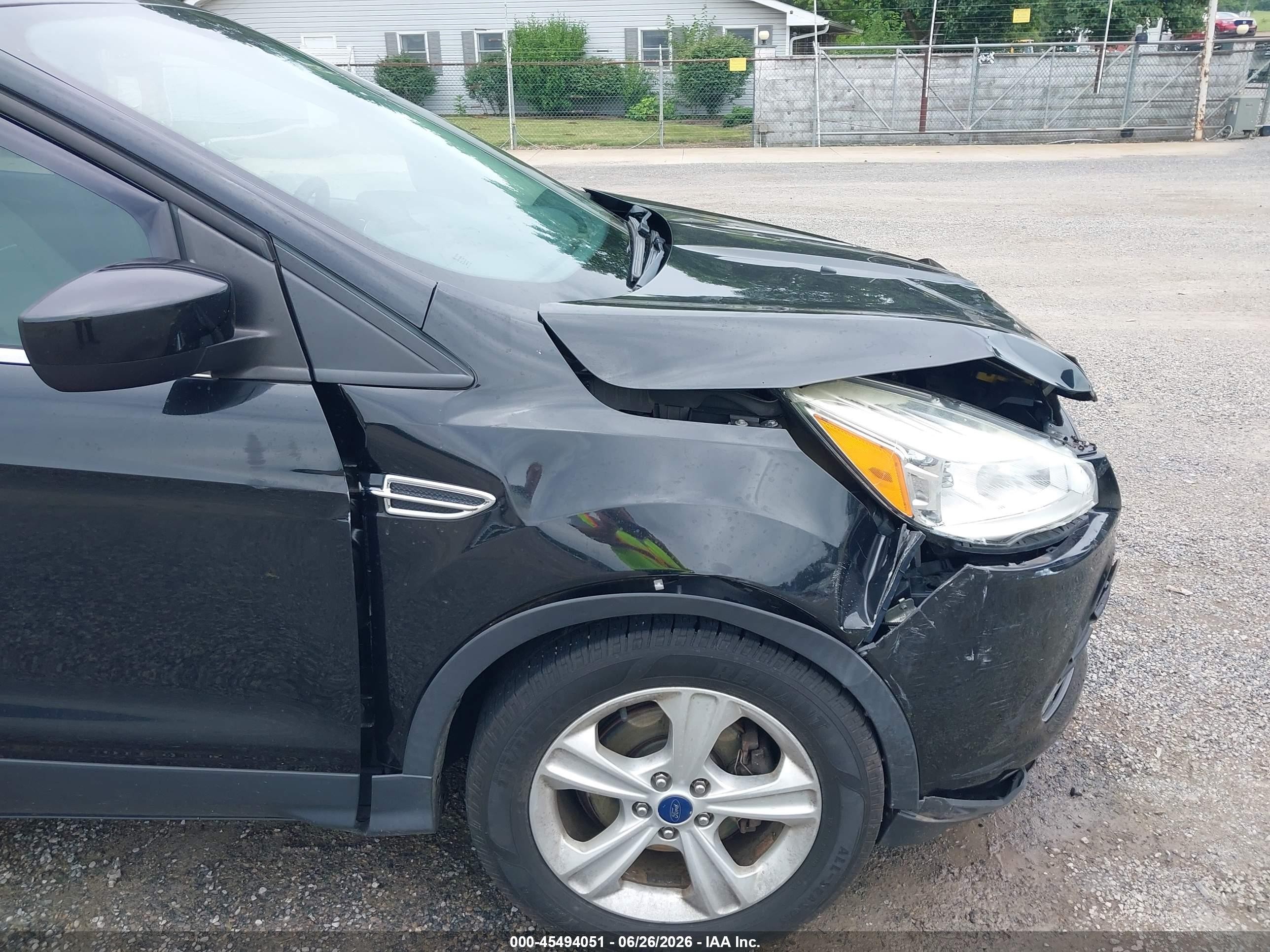 2015 Ford Escape Se Black vin: 1FMCU0G71FUB37885
