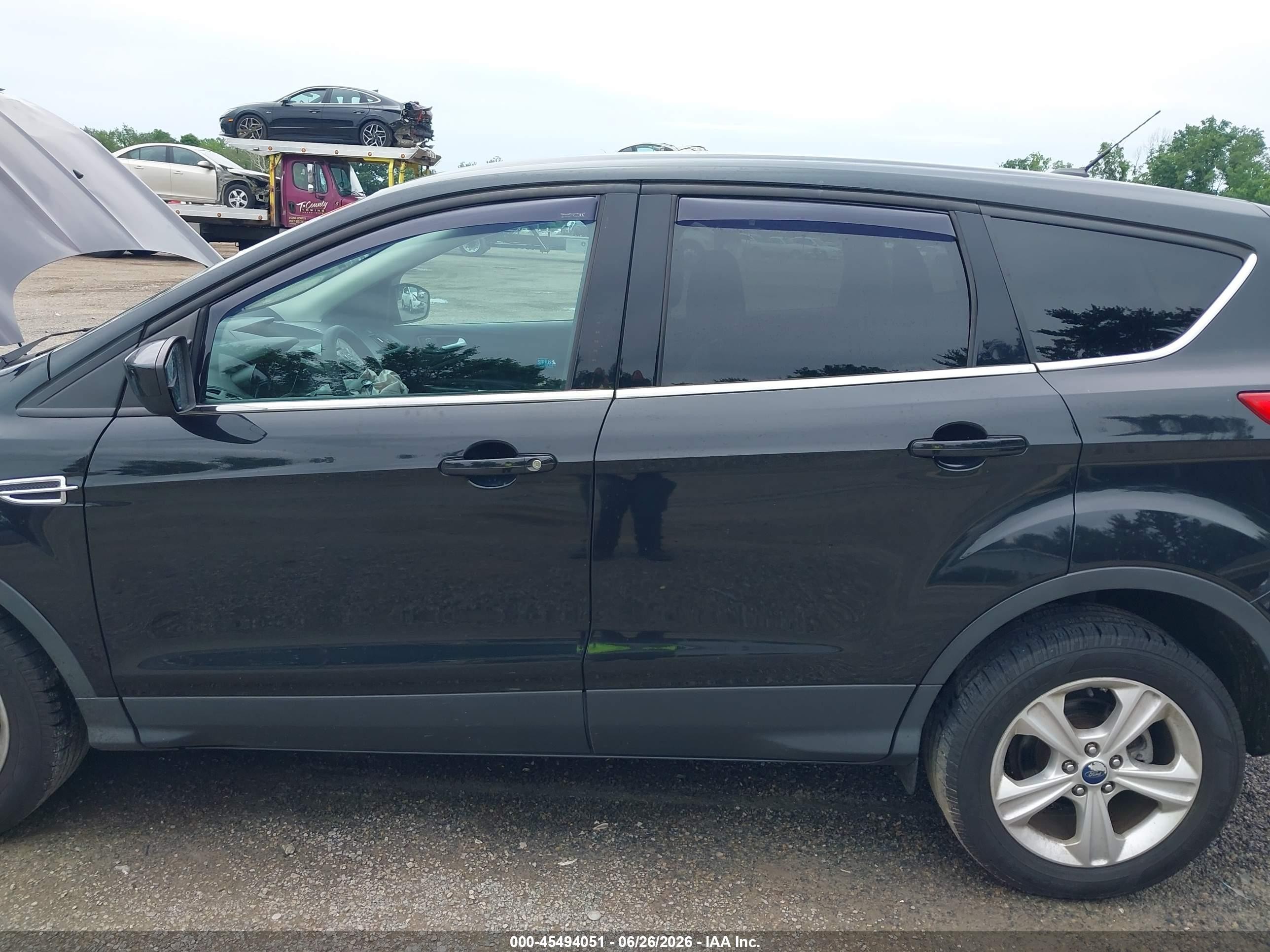 2015 Ford Escape Se Black vin: 1FMCU0G71FUB37885