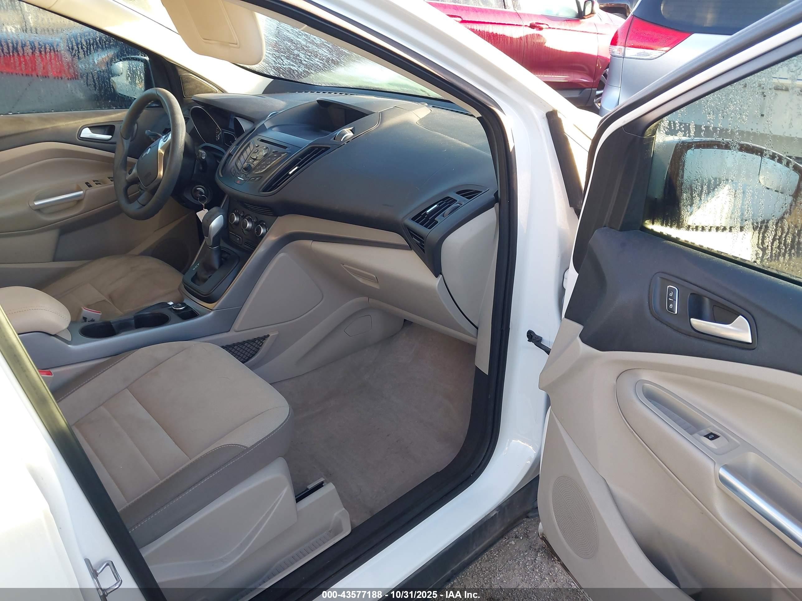 2015 Ford Escape Se White vin: 1FMCU0G71FUB39524