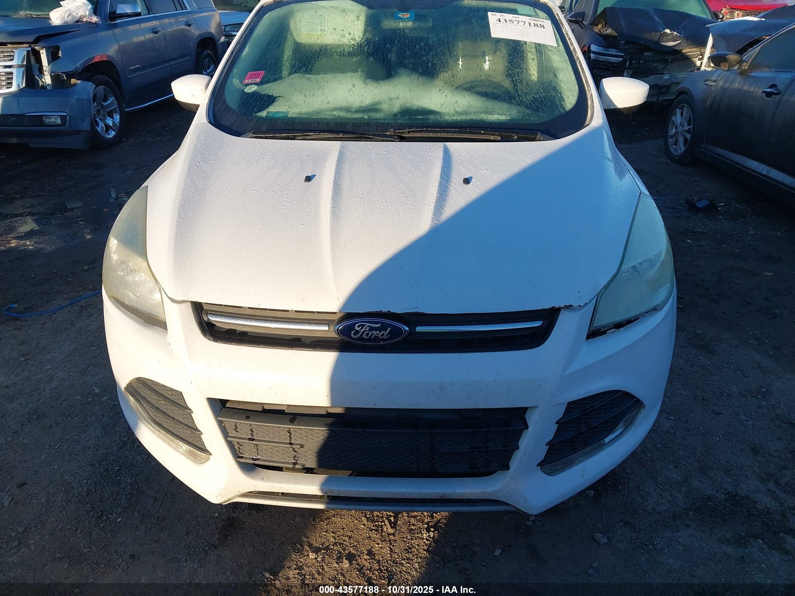 2015 Ford Escape Se White vin: 1FMCU0G71FUB39524