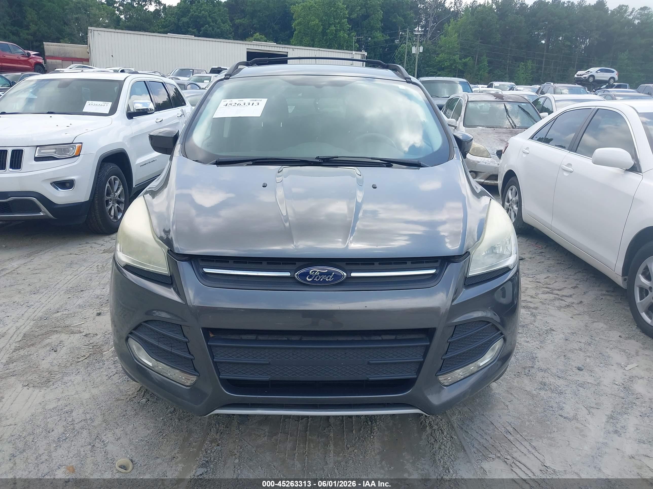 2015 Ford Escape Se Gray vin: 1FMCU0G71FUB45372