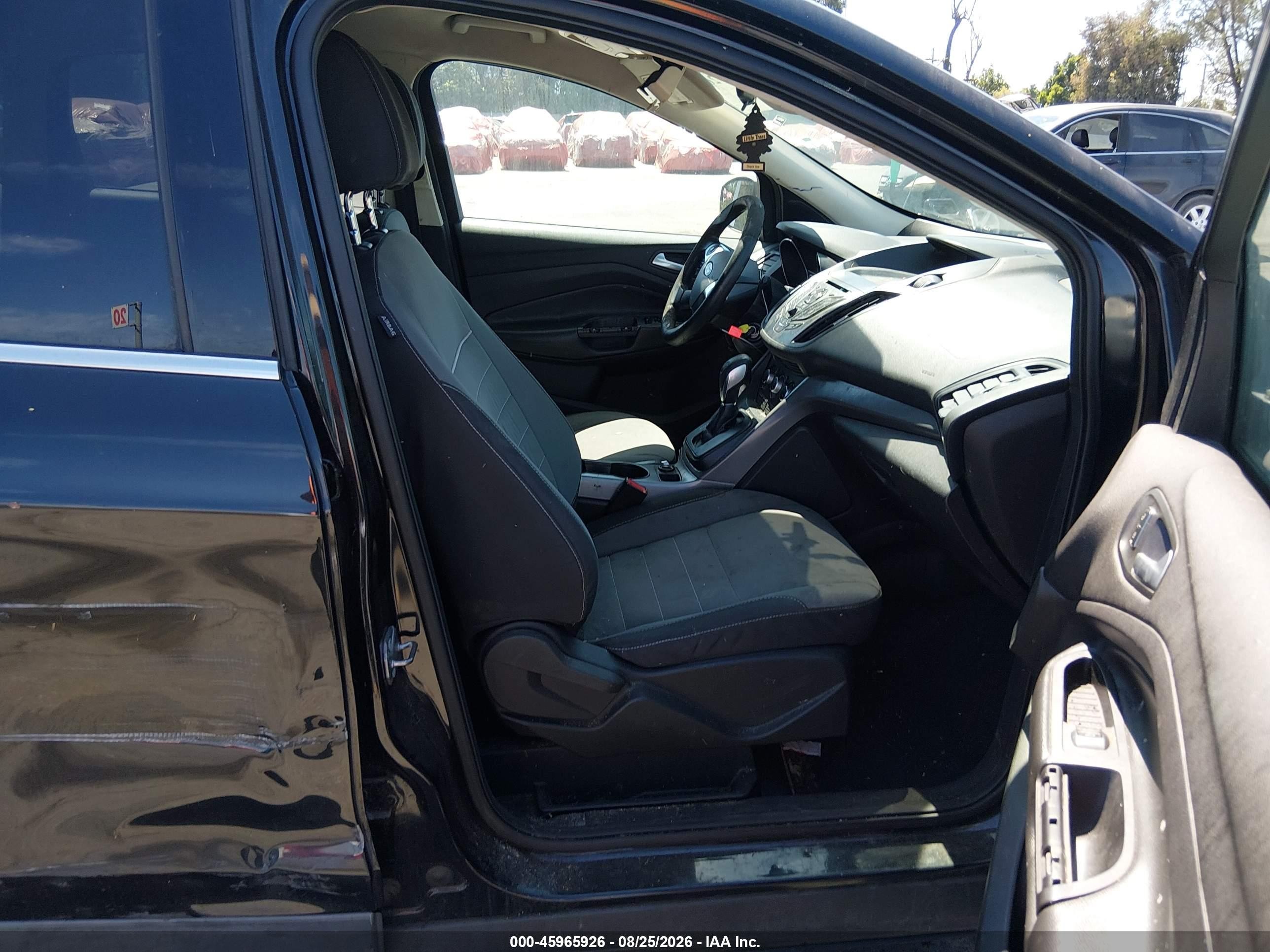 2015 Ford Escape Se Black vin: 1FMCU0G71FUC43446