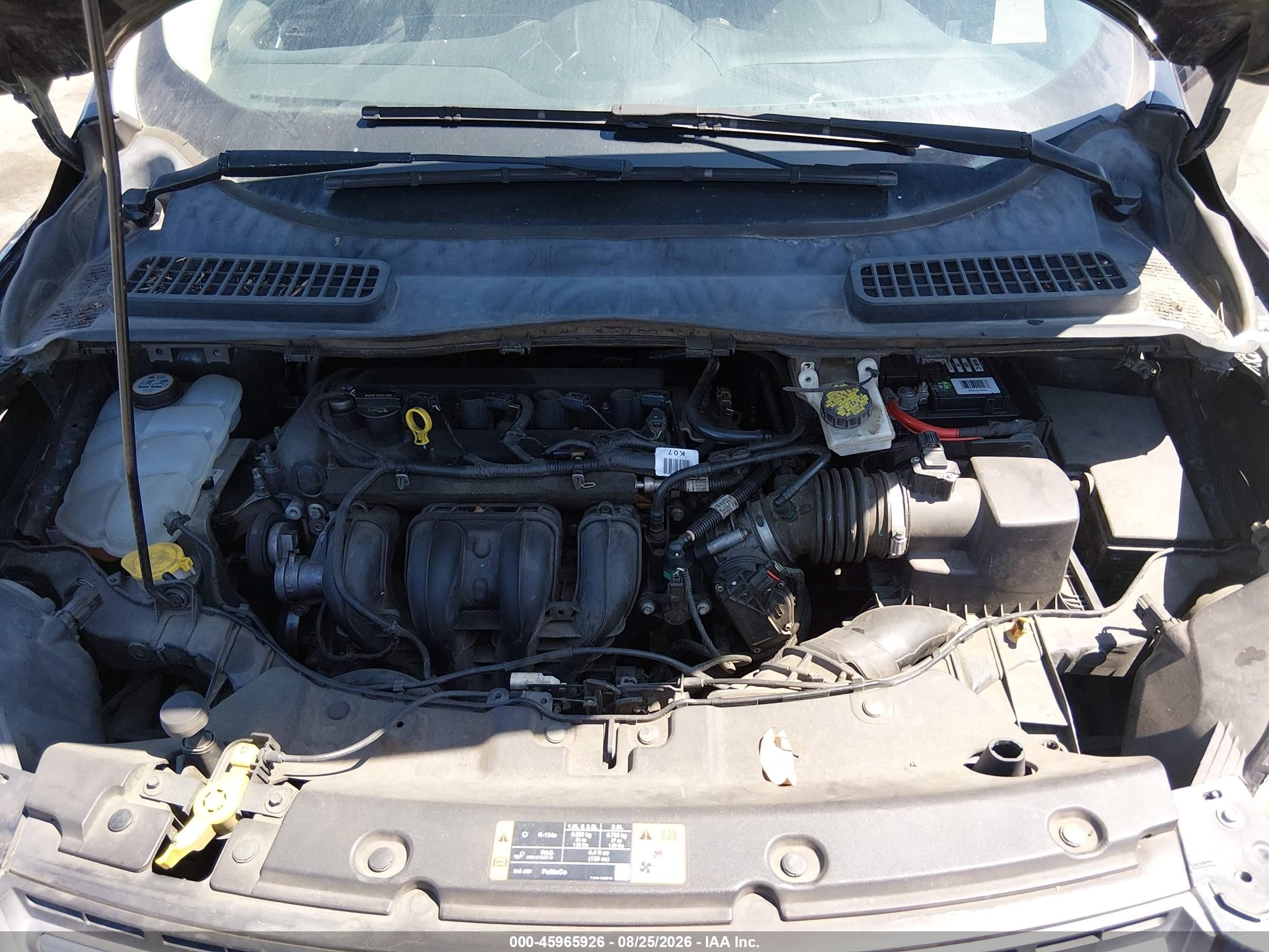 2015 Ford Escape Se Black vin: 1FMCU0G71FUC43446