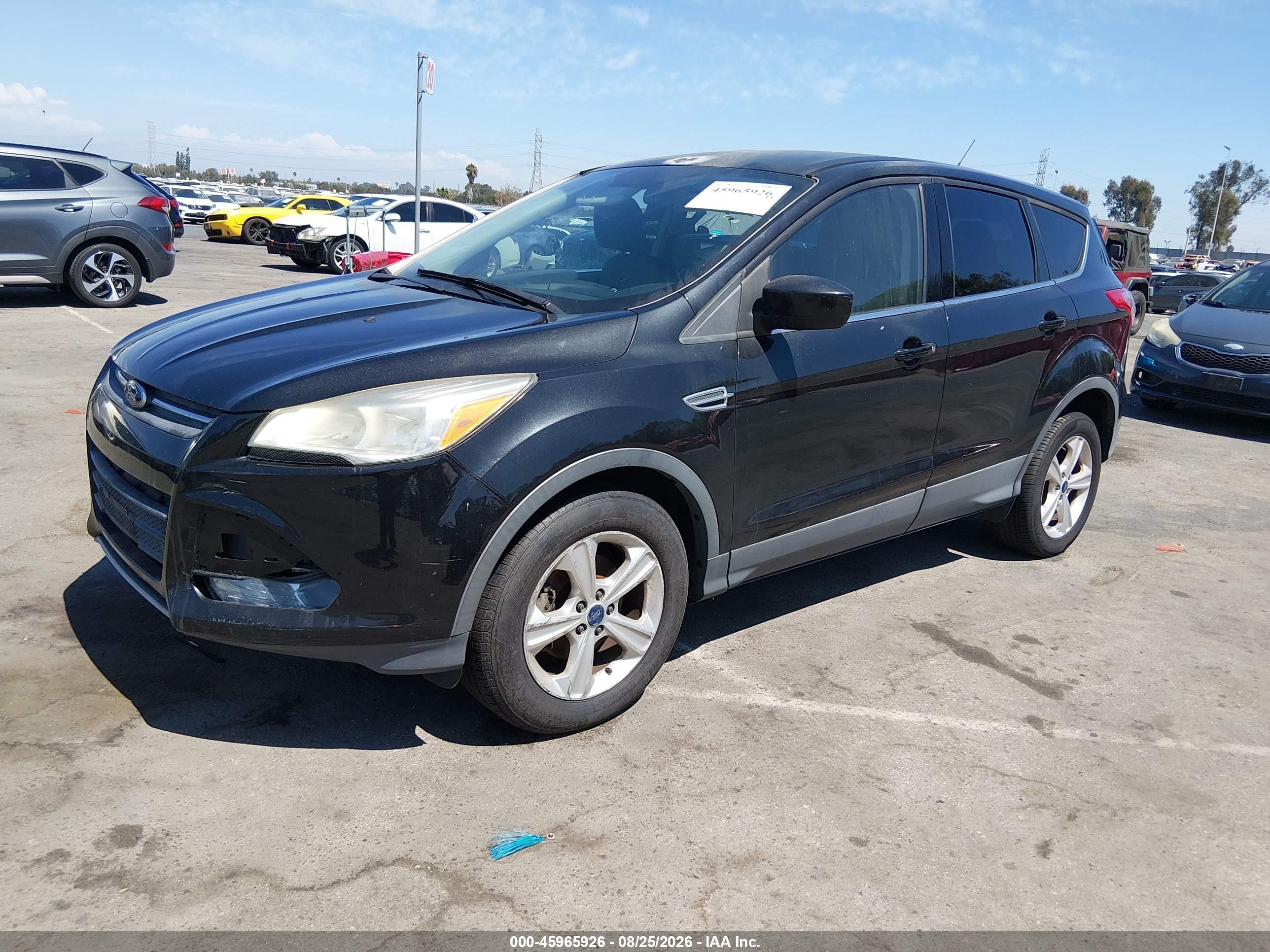 2015 Ford Escape Se Black vin: 1FMCU0G71FUC43446
