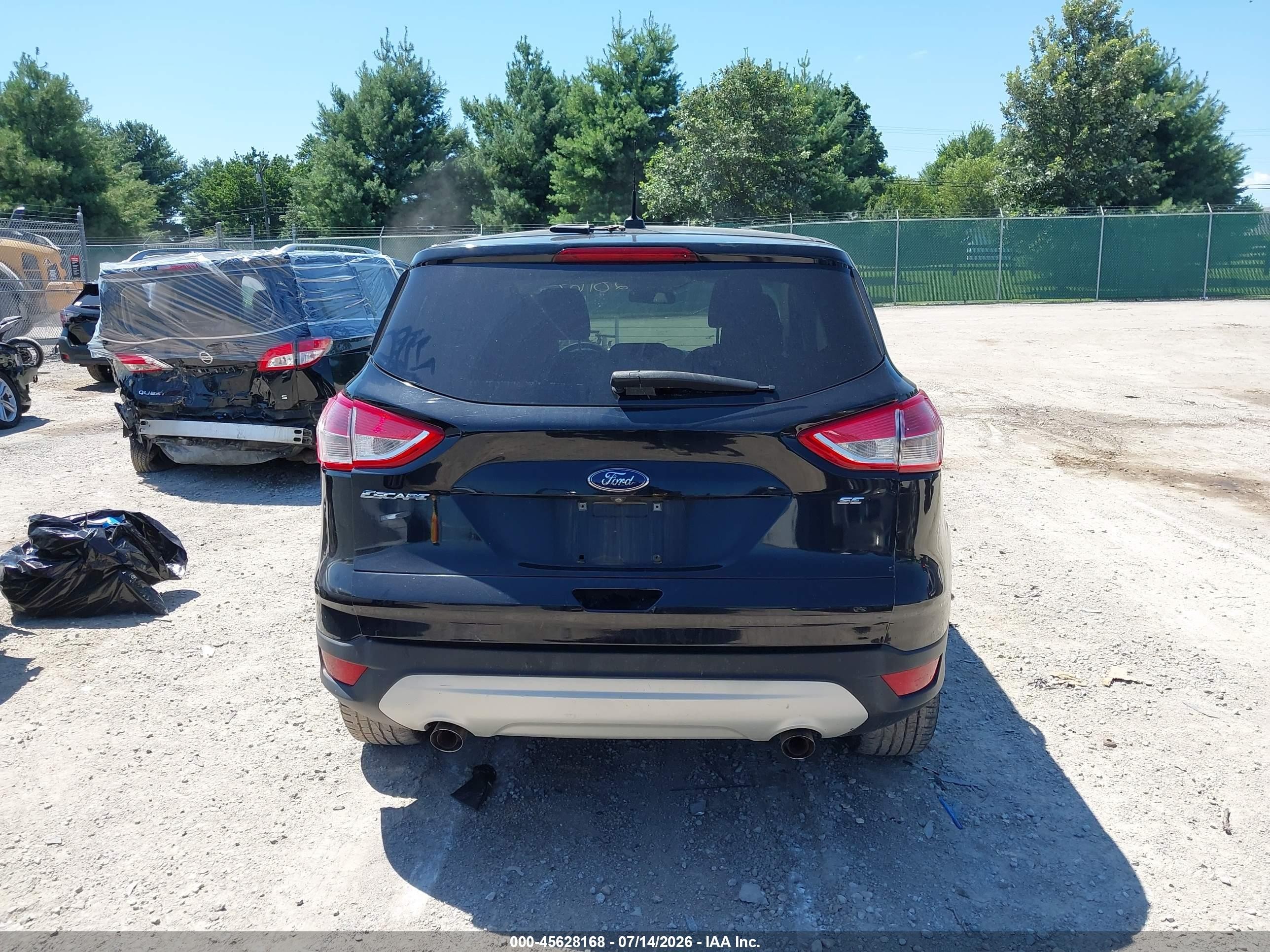 2016 Ford Escape Se Black vin: 1FMCU0G71GUB51142