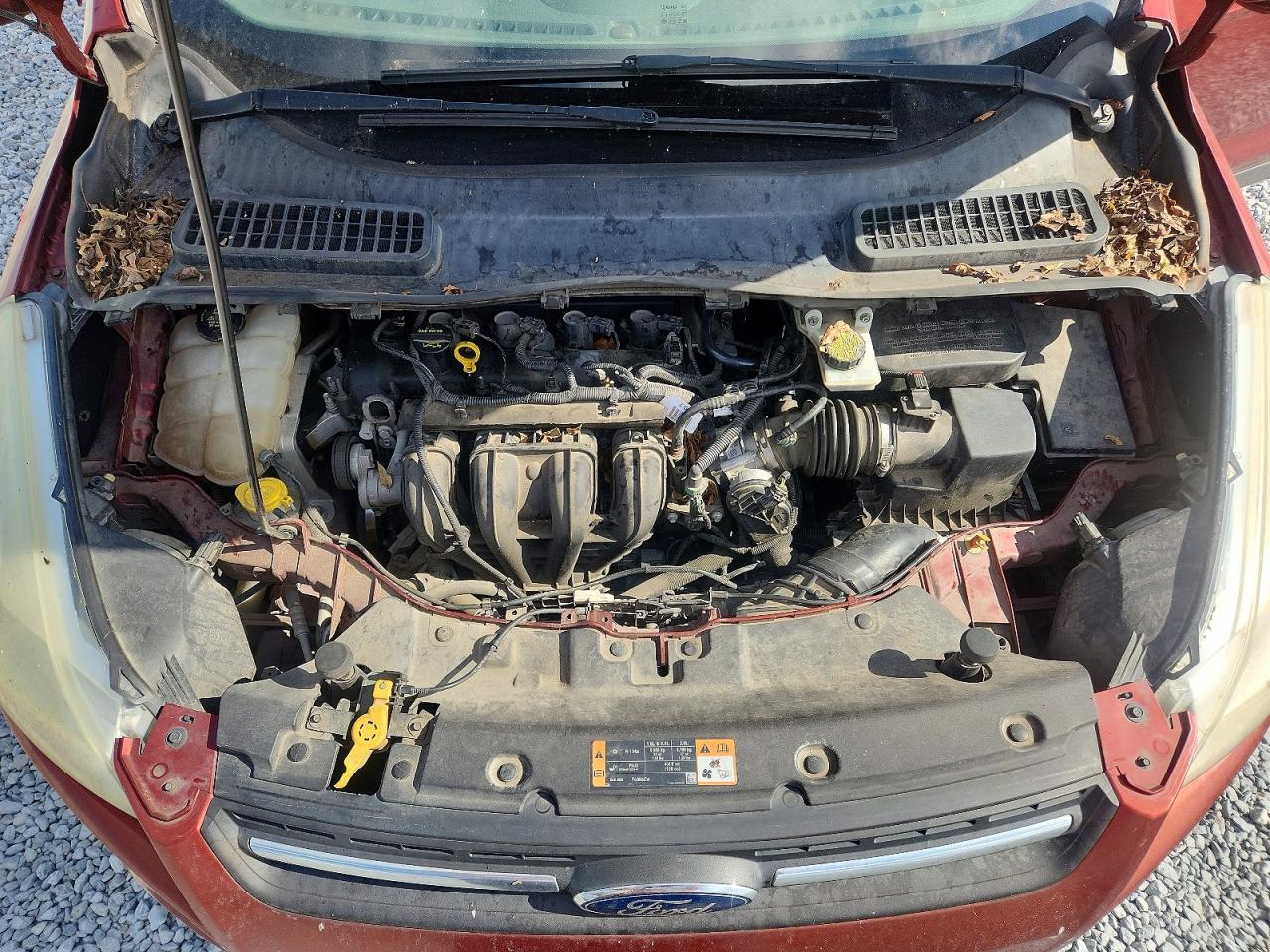 2015 Ford Escape Se Maroon vin: 1FMCU0G72FUB88523